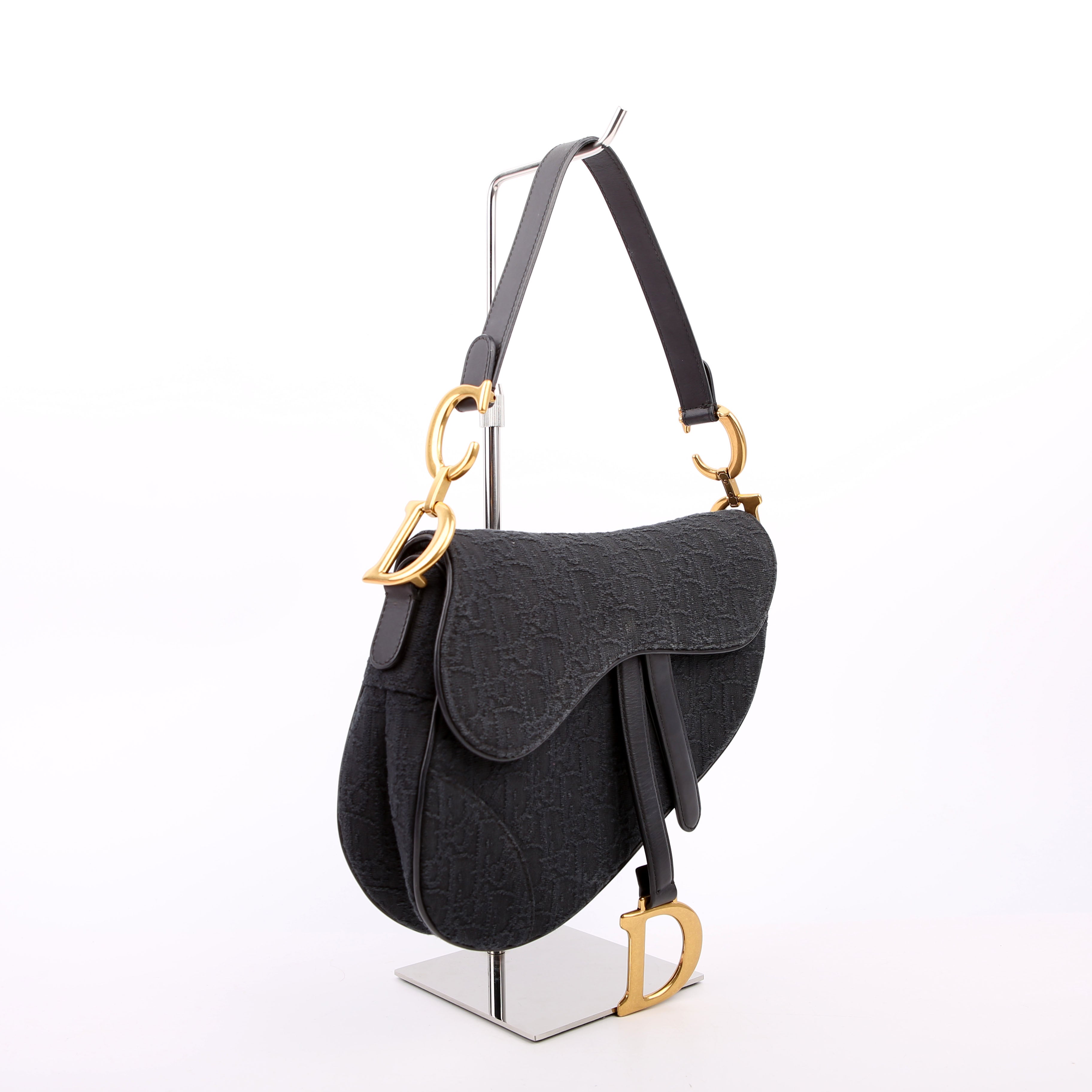 Saddle Bag Oblique Medium Black