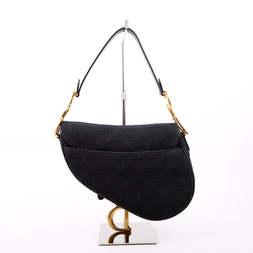 Saddle Bag Oblique Medium Black