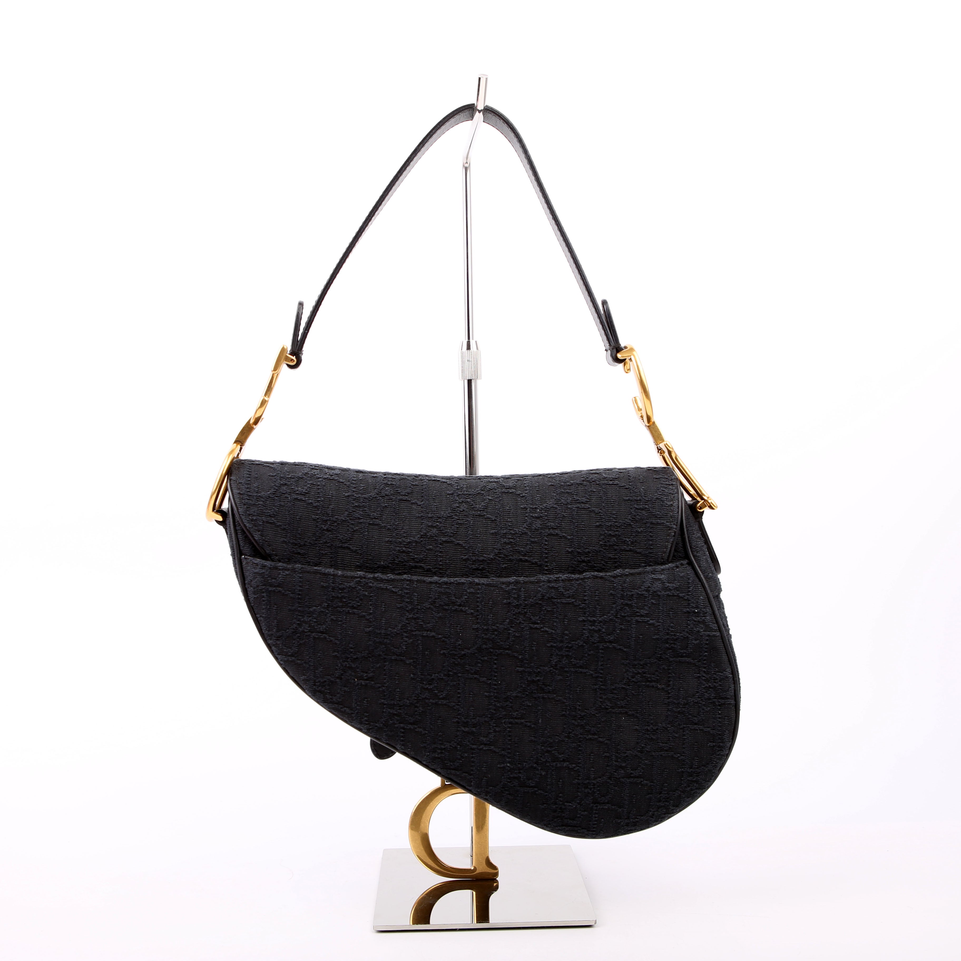Saddle Bag Oblique Medium Black
