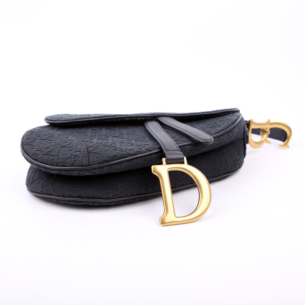 Saddle Bag Oblique Medium Black