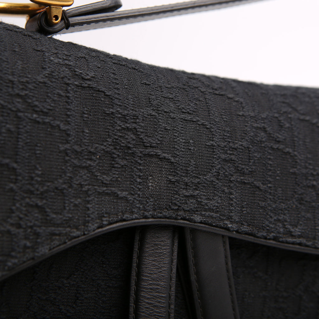 Saddle Bag Oblique Medium Black