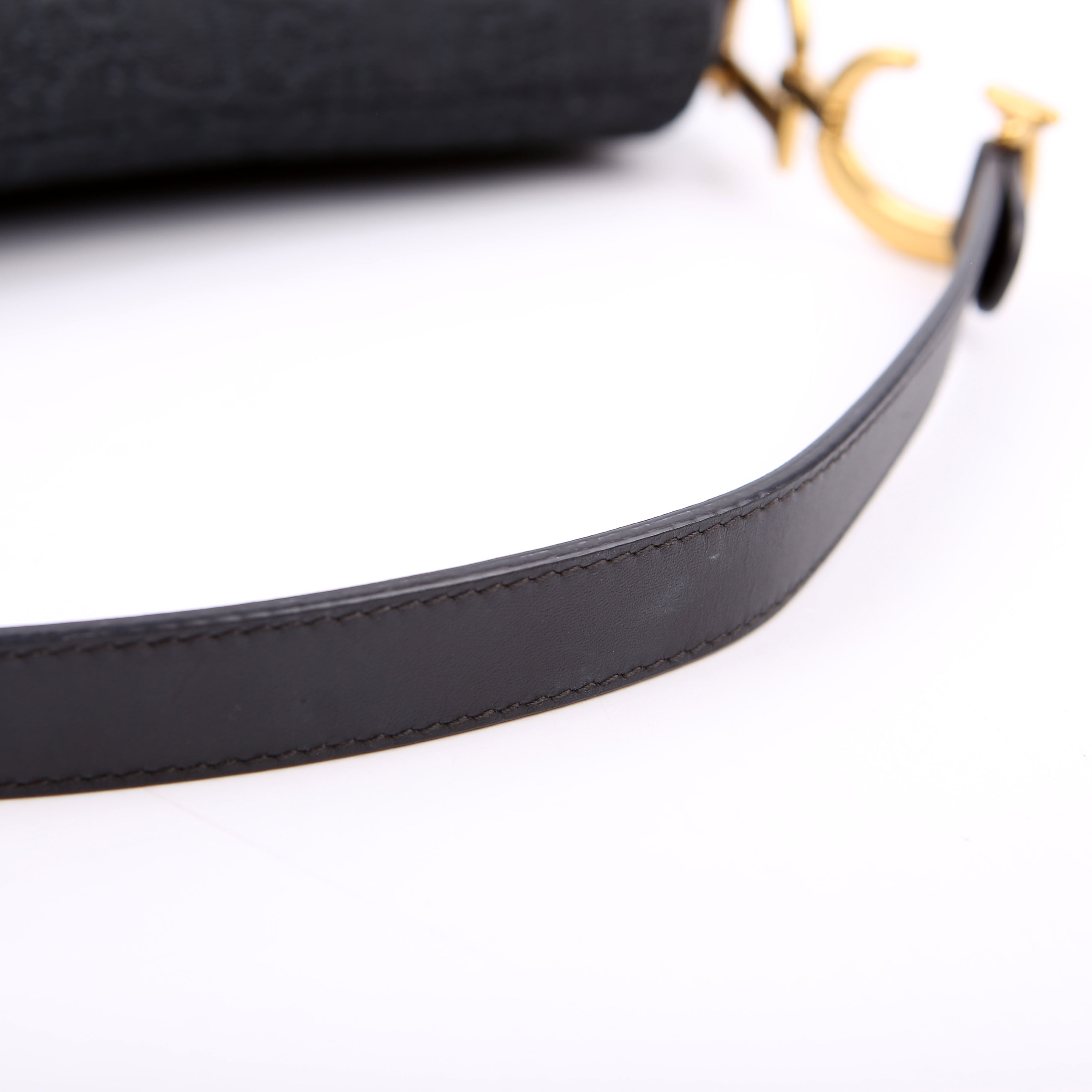 Saddle Bag Oblique Medium Black