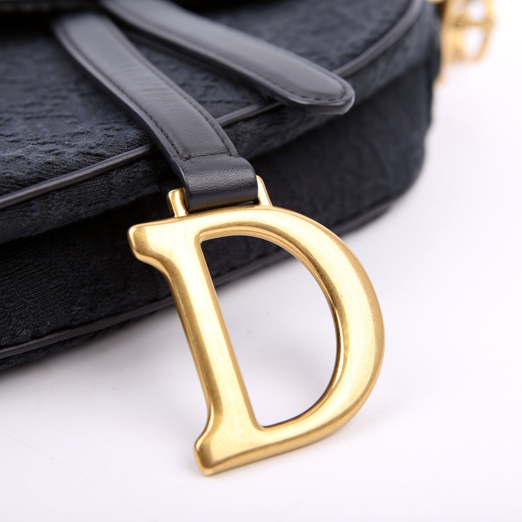 Saddle Bag Oblique Medium Black