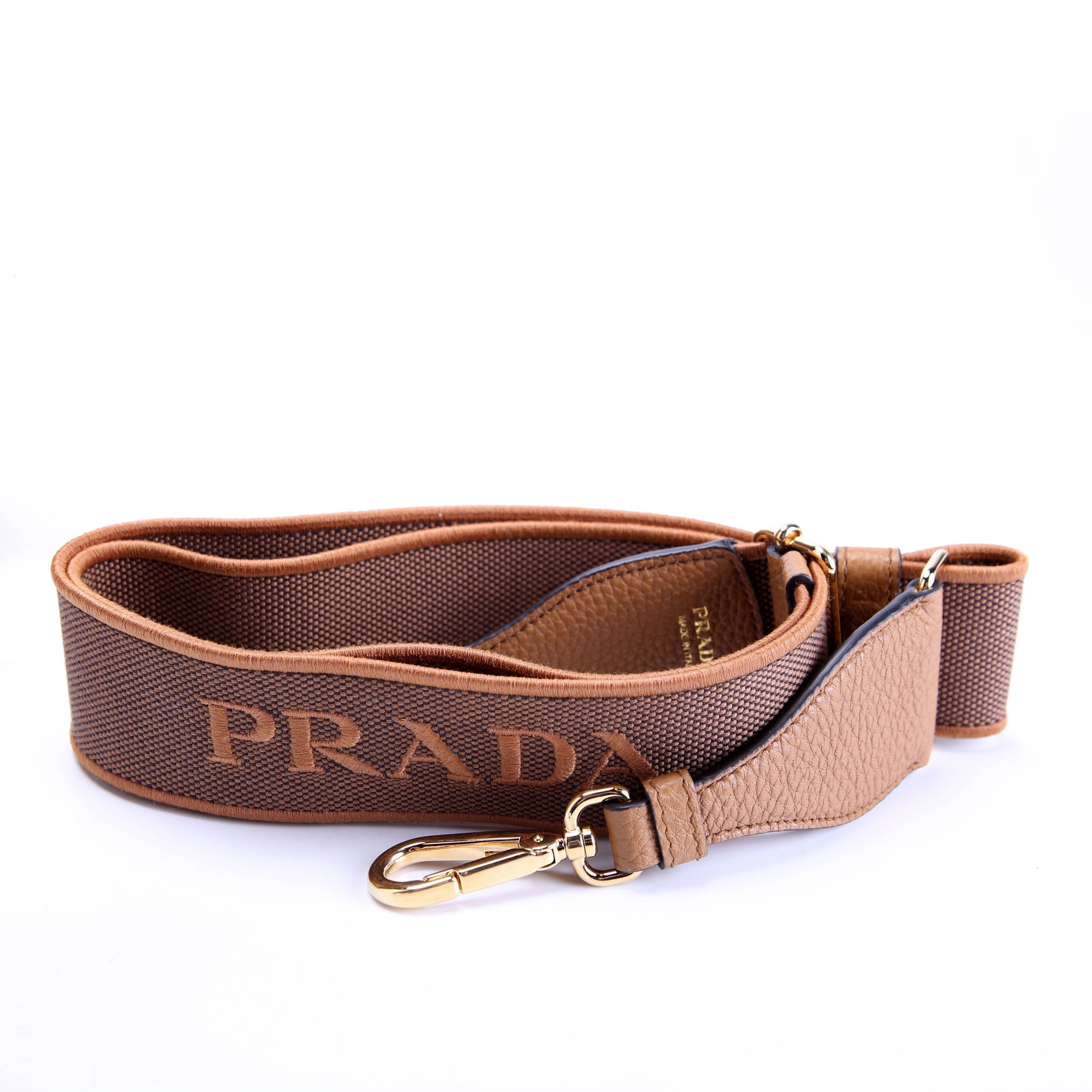 1BH082 Double Zip Small Shoulder Bag Brown