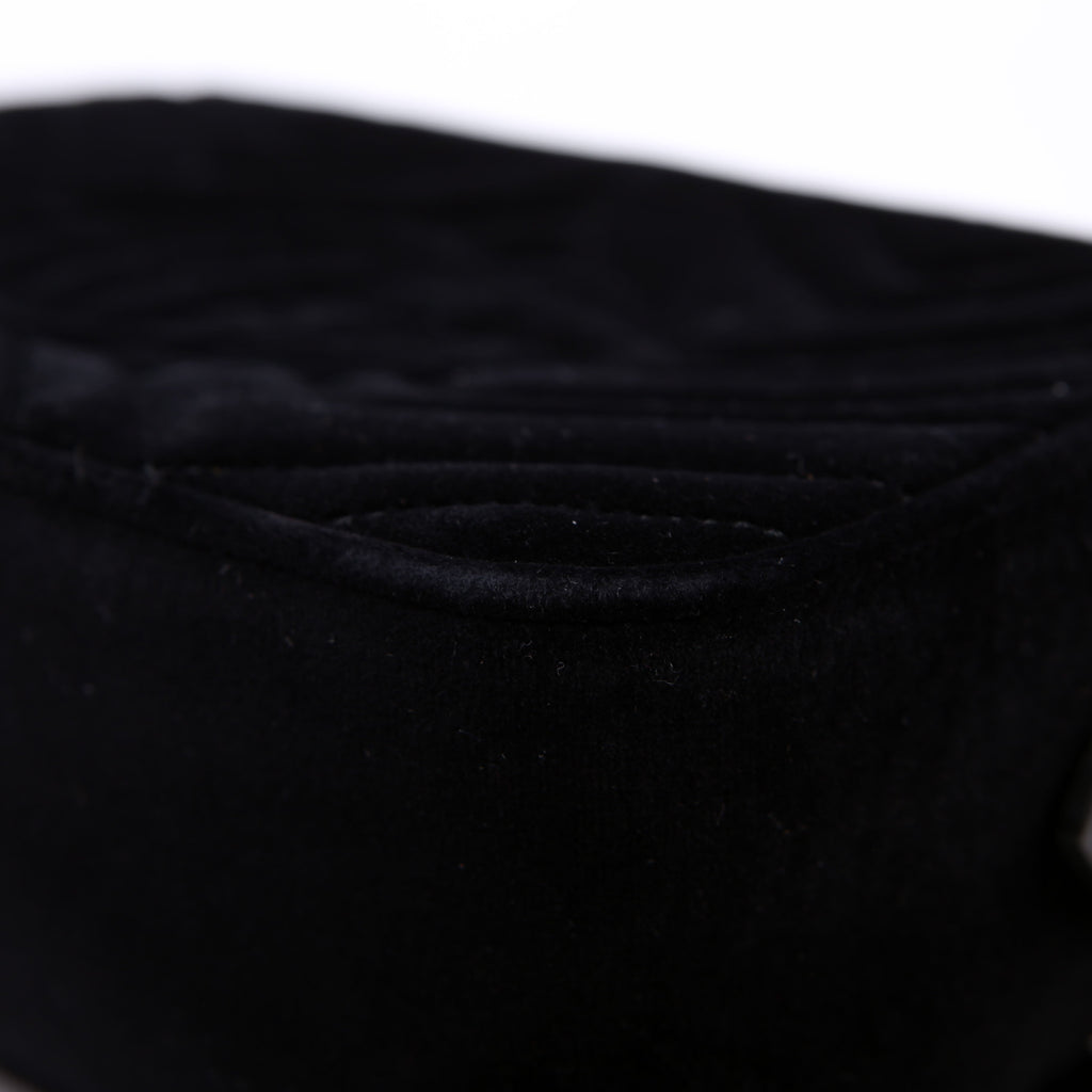 447632 Marmont Small Velvet Camera Black