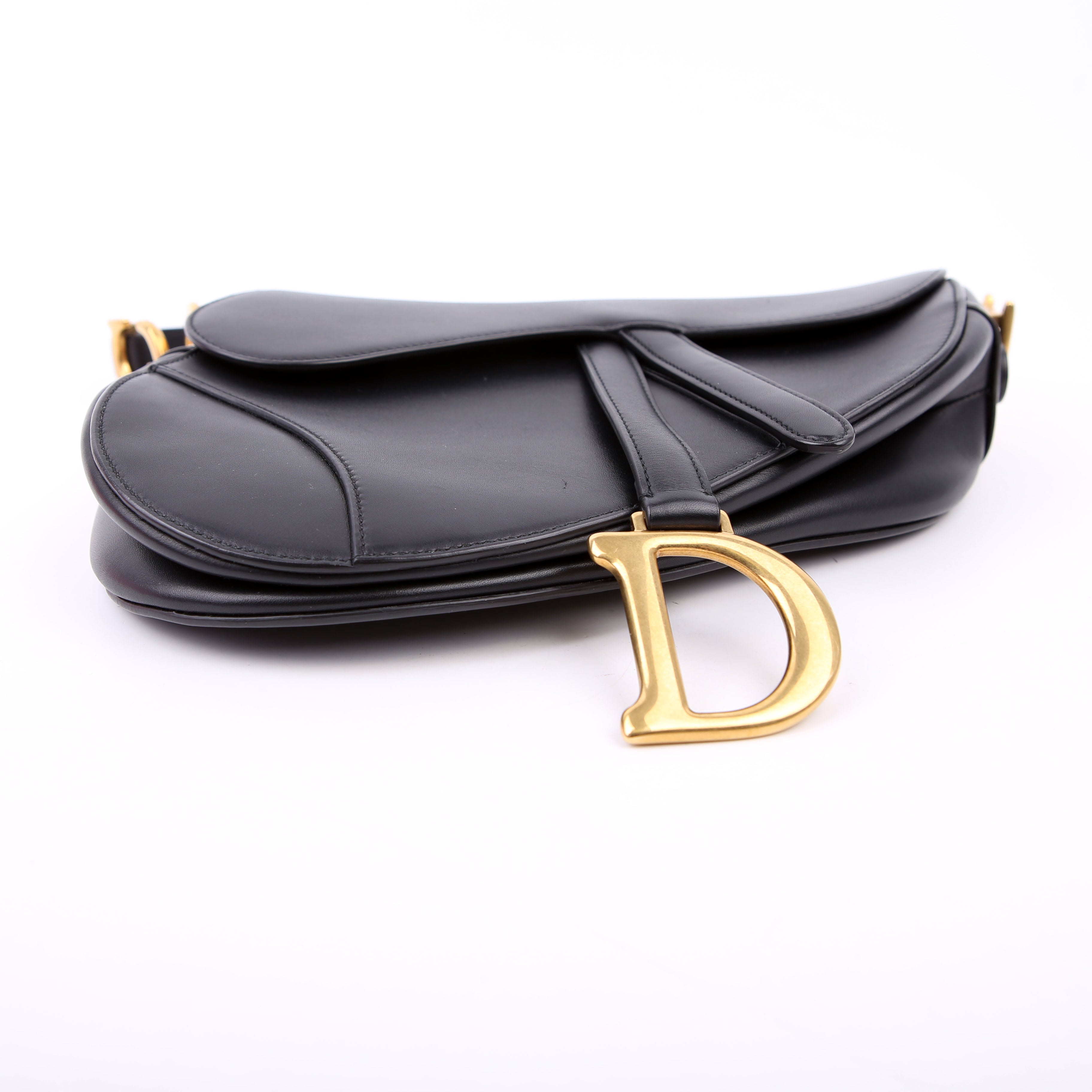 Saddle Bag Leather Black