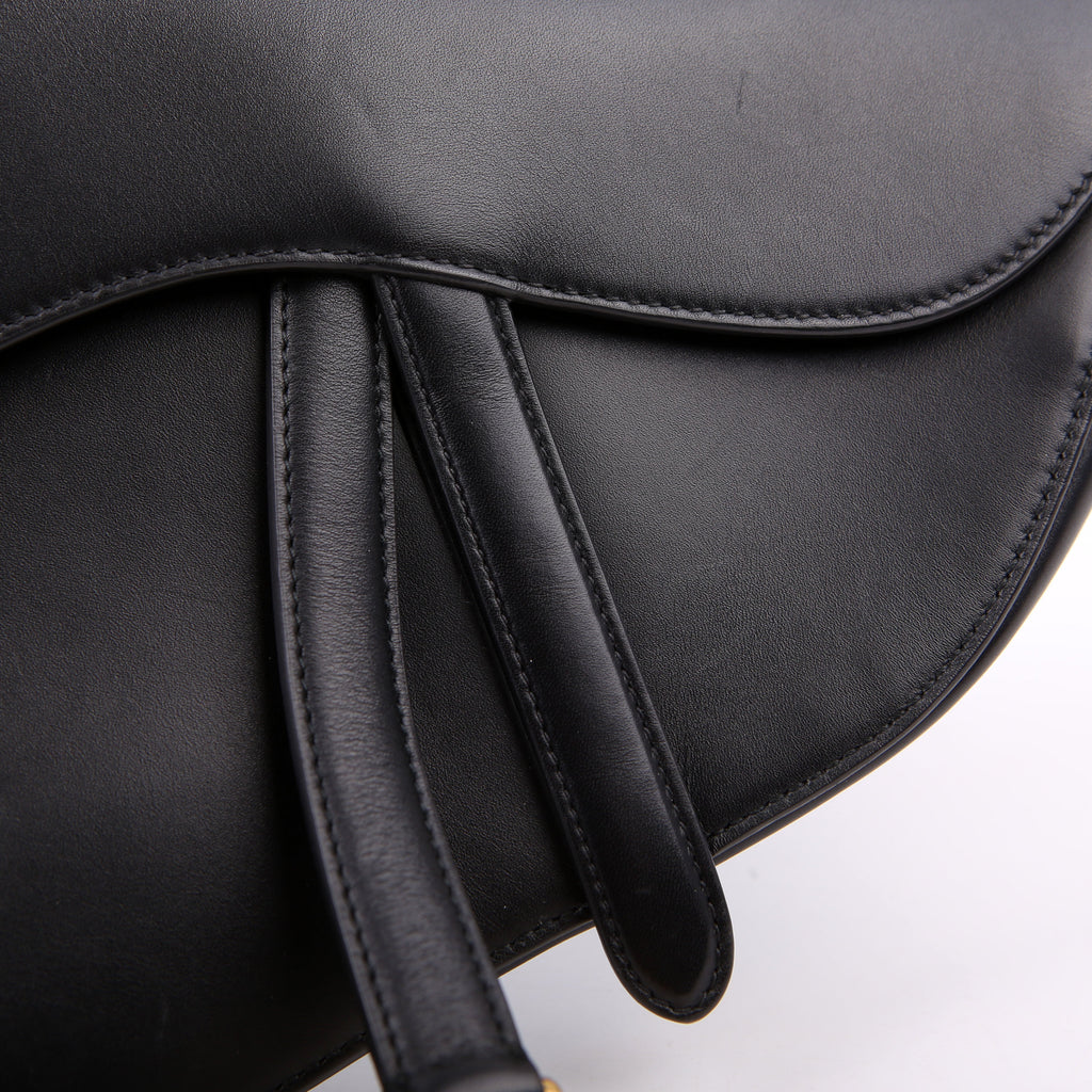 Saddle Bag Leather Black
