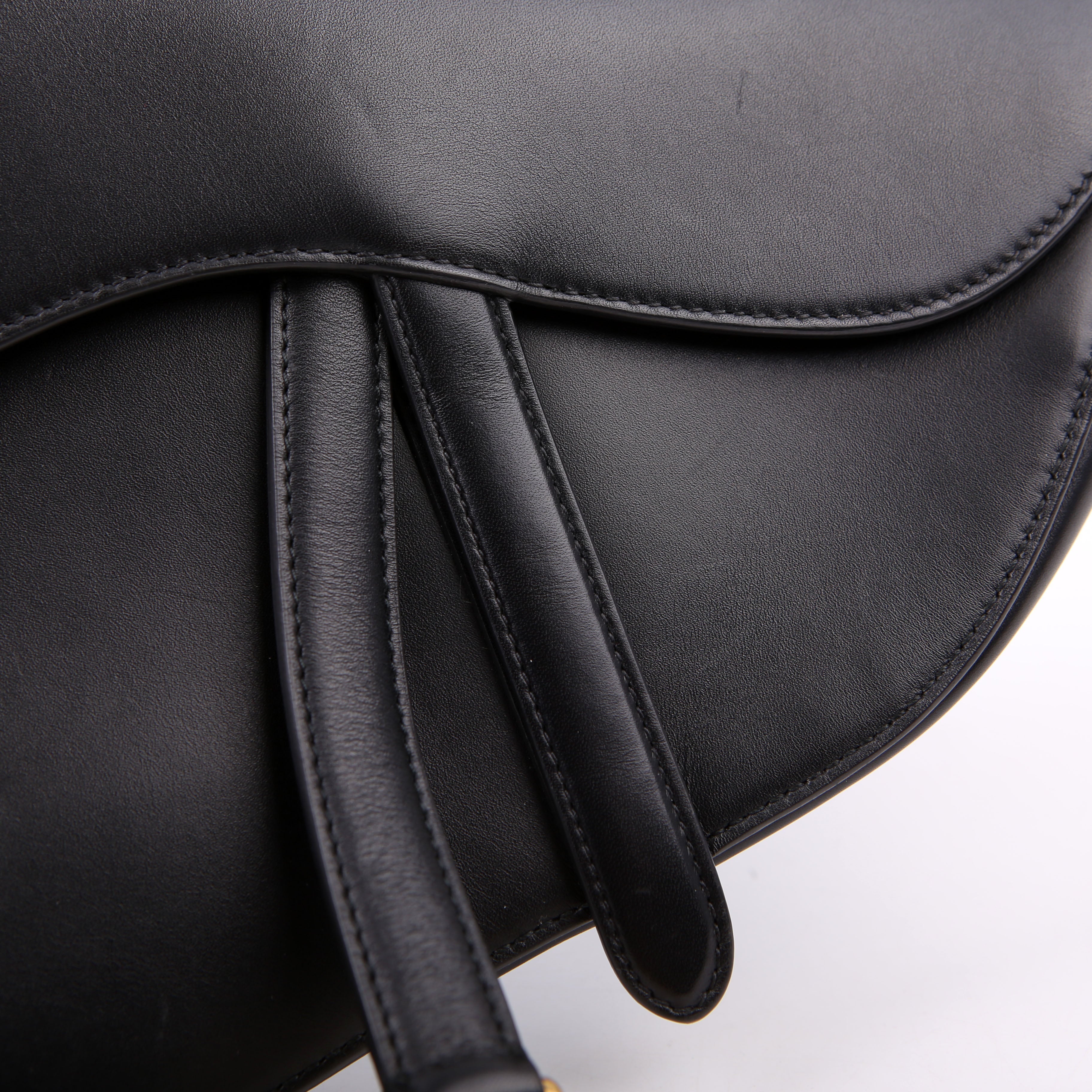 Saddle Bag Leather Black
