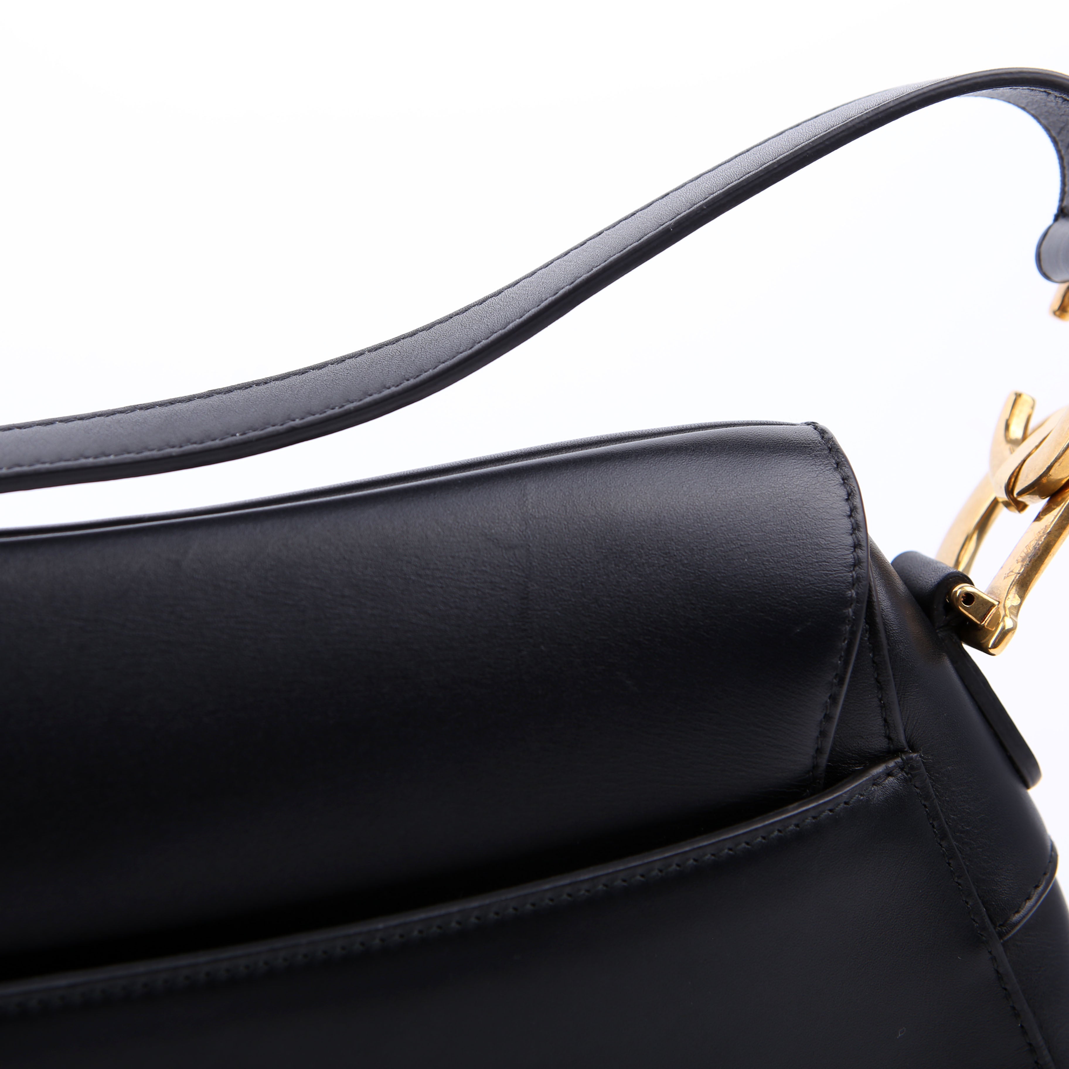Saddle Bag Leather Black