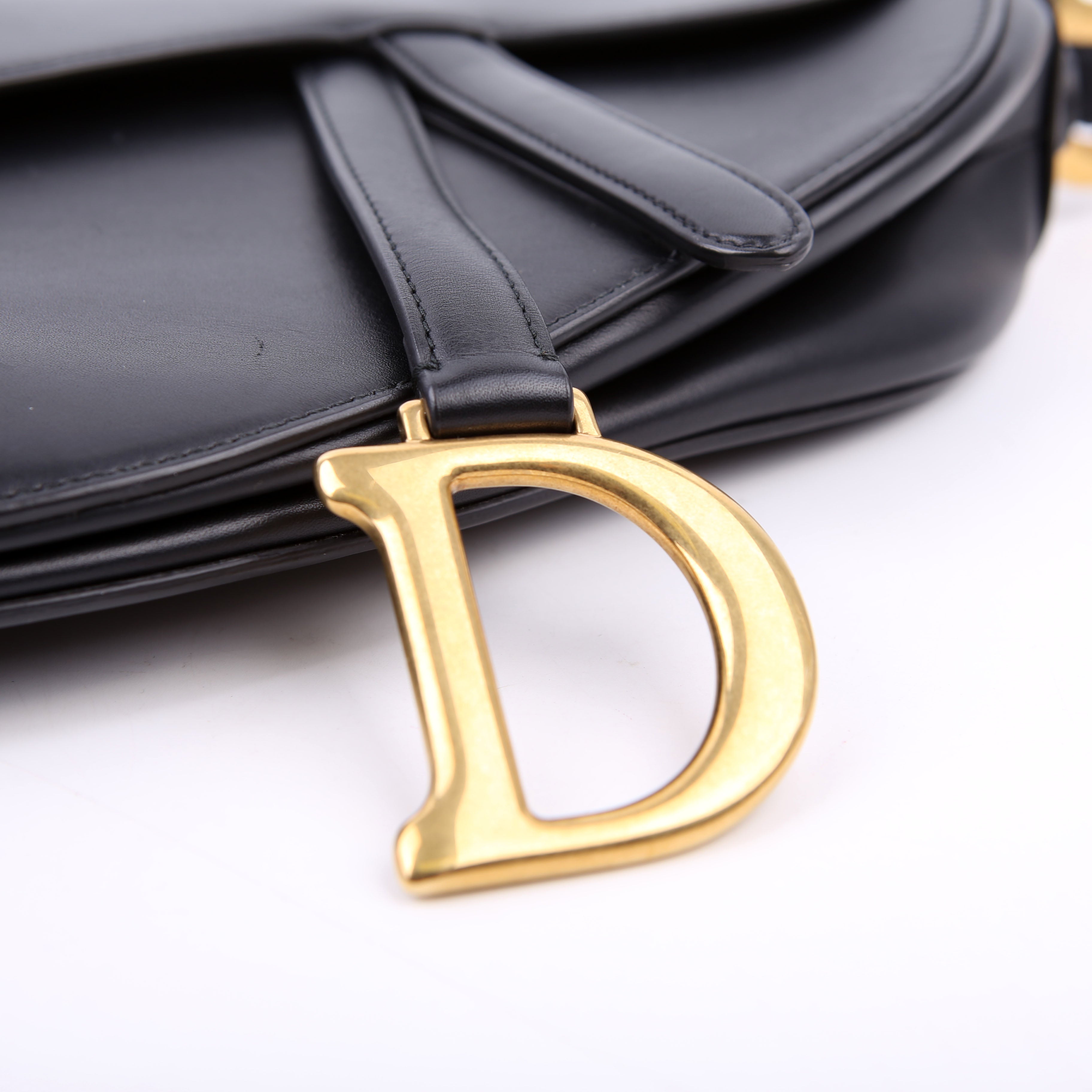 Saddle Bag Leather Black