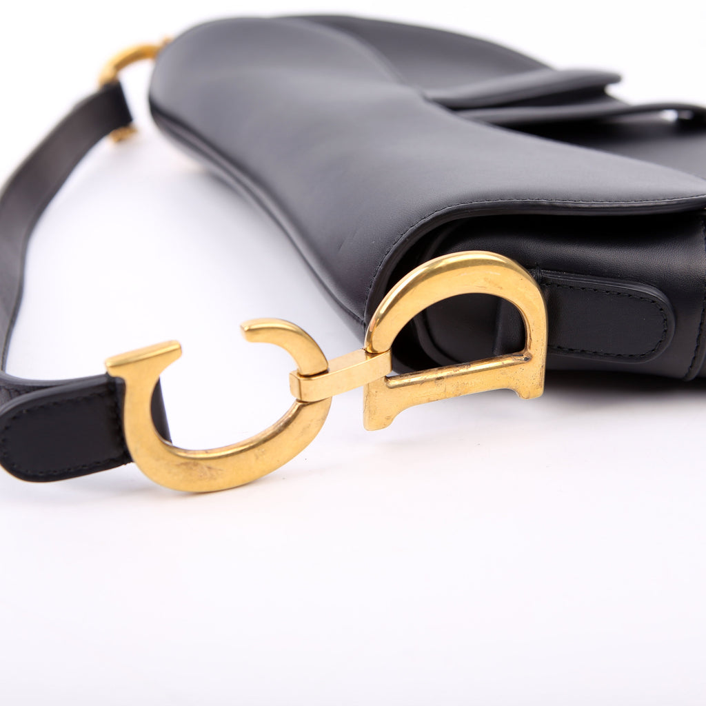 Saddle Bag Leather Black
