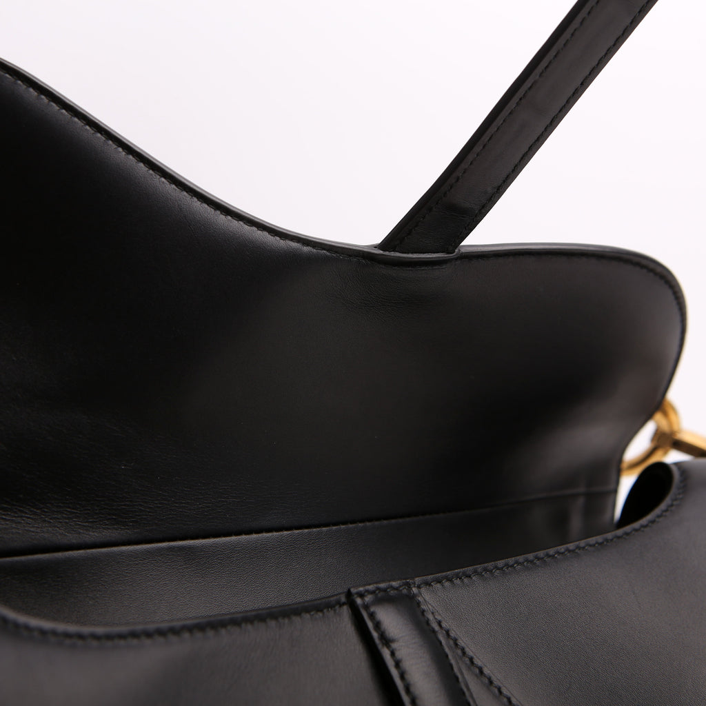 Saddle Bag Leather Black