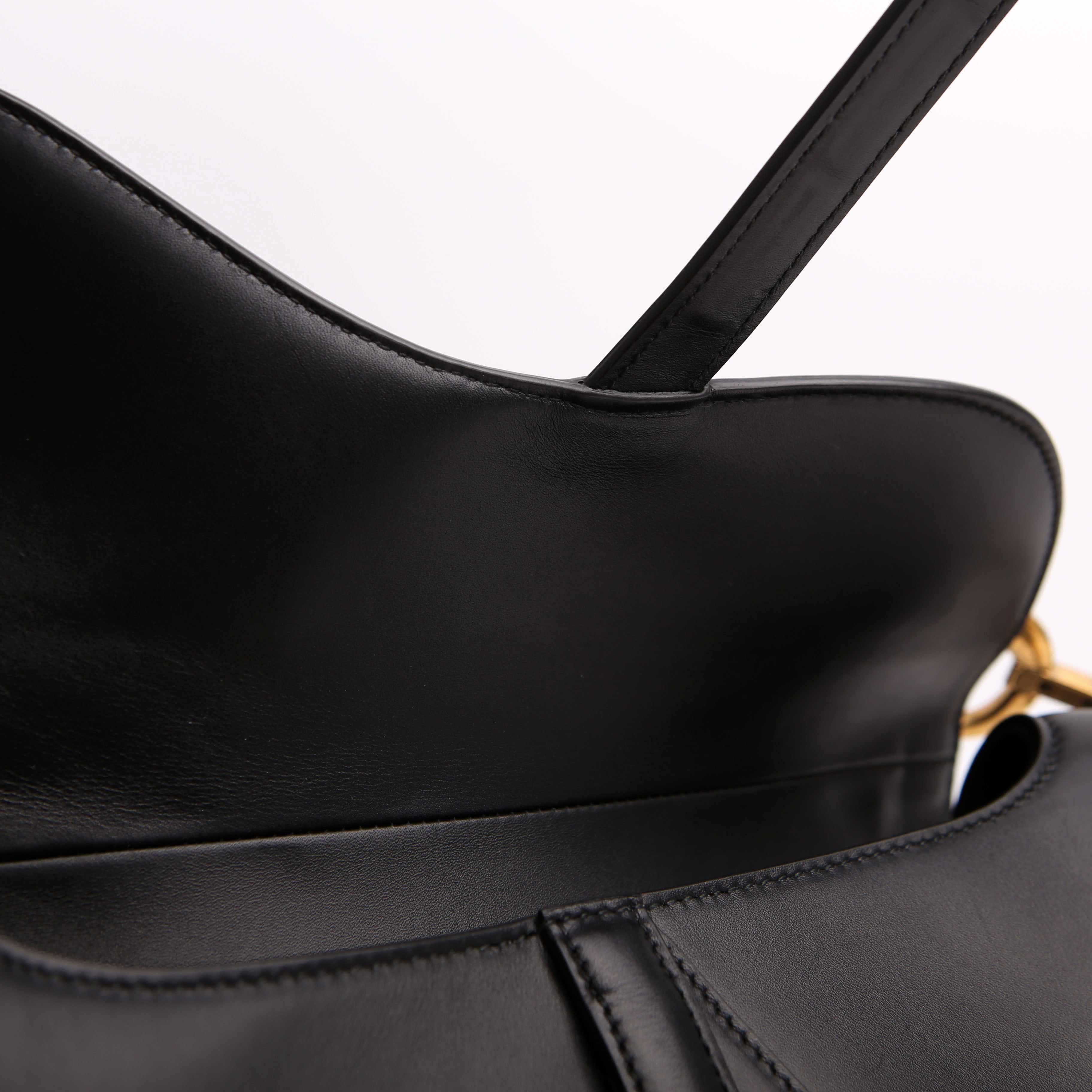 Saddle Bag Leather Black
