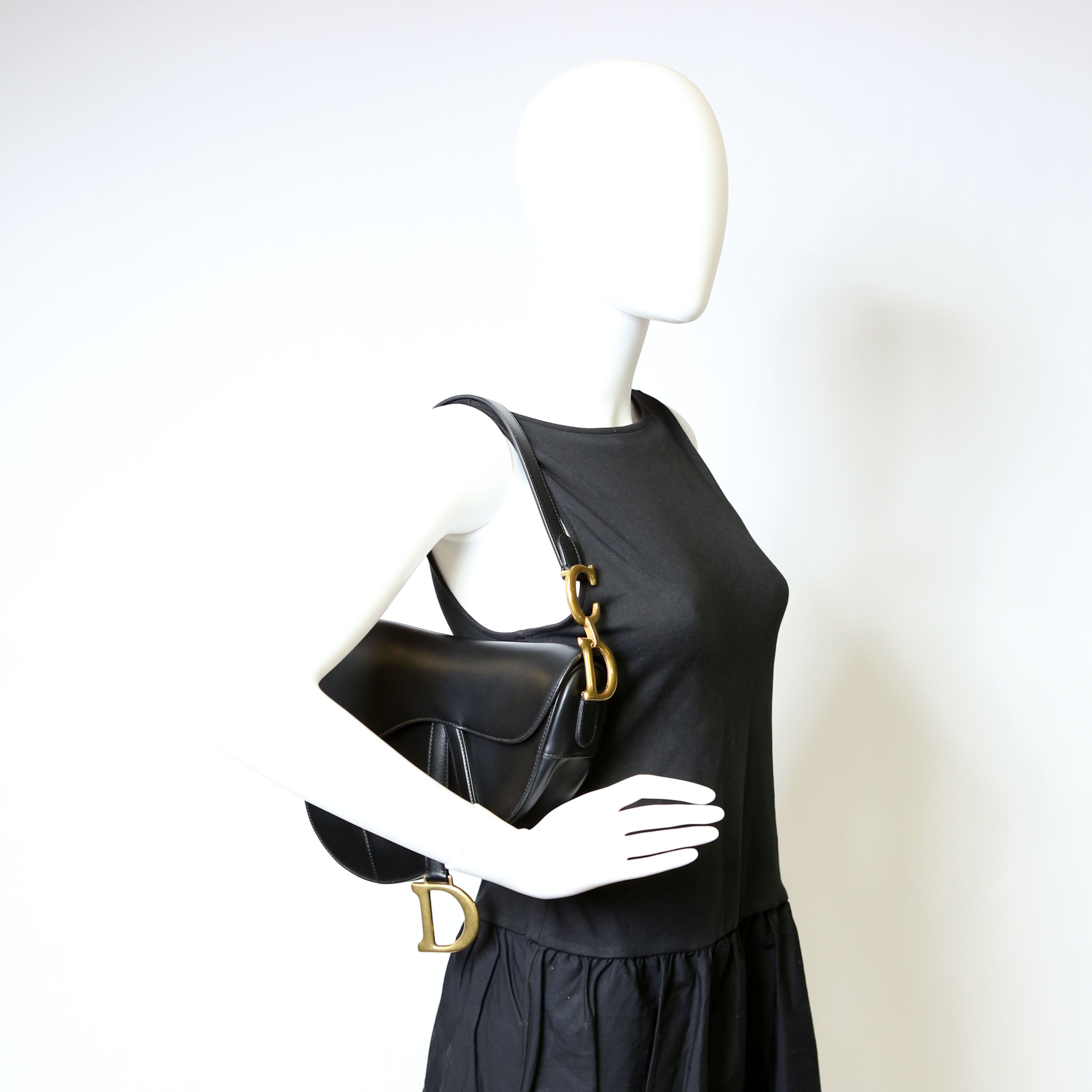 Saddle Bag Leather Black