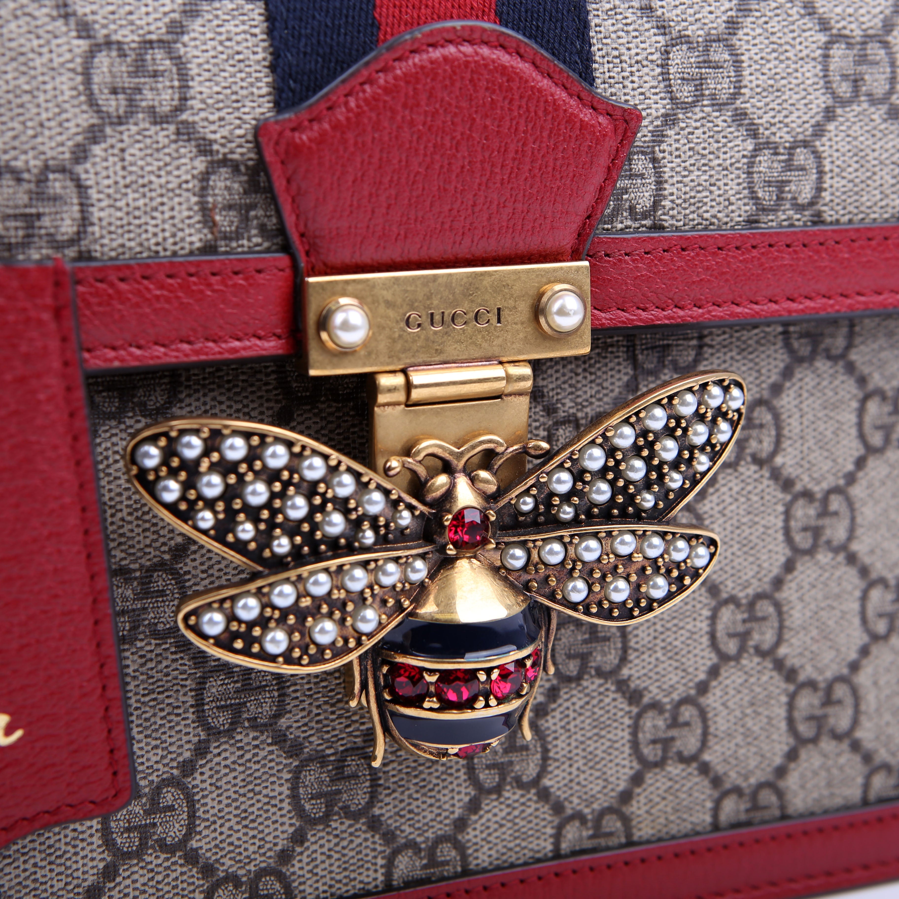 Gucci 476541 Queen Margaret Top Handle Red
