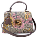 Gucci 453188 Padlock GG Supreme Top Handle Small Brown