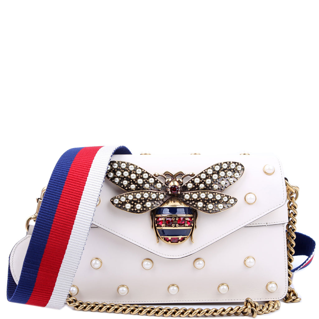 Gucci 453778 Broadway 2way Queen Margaret White