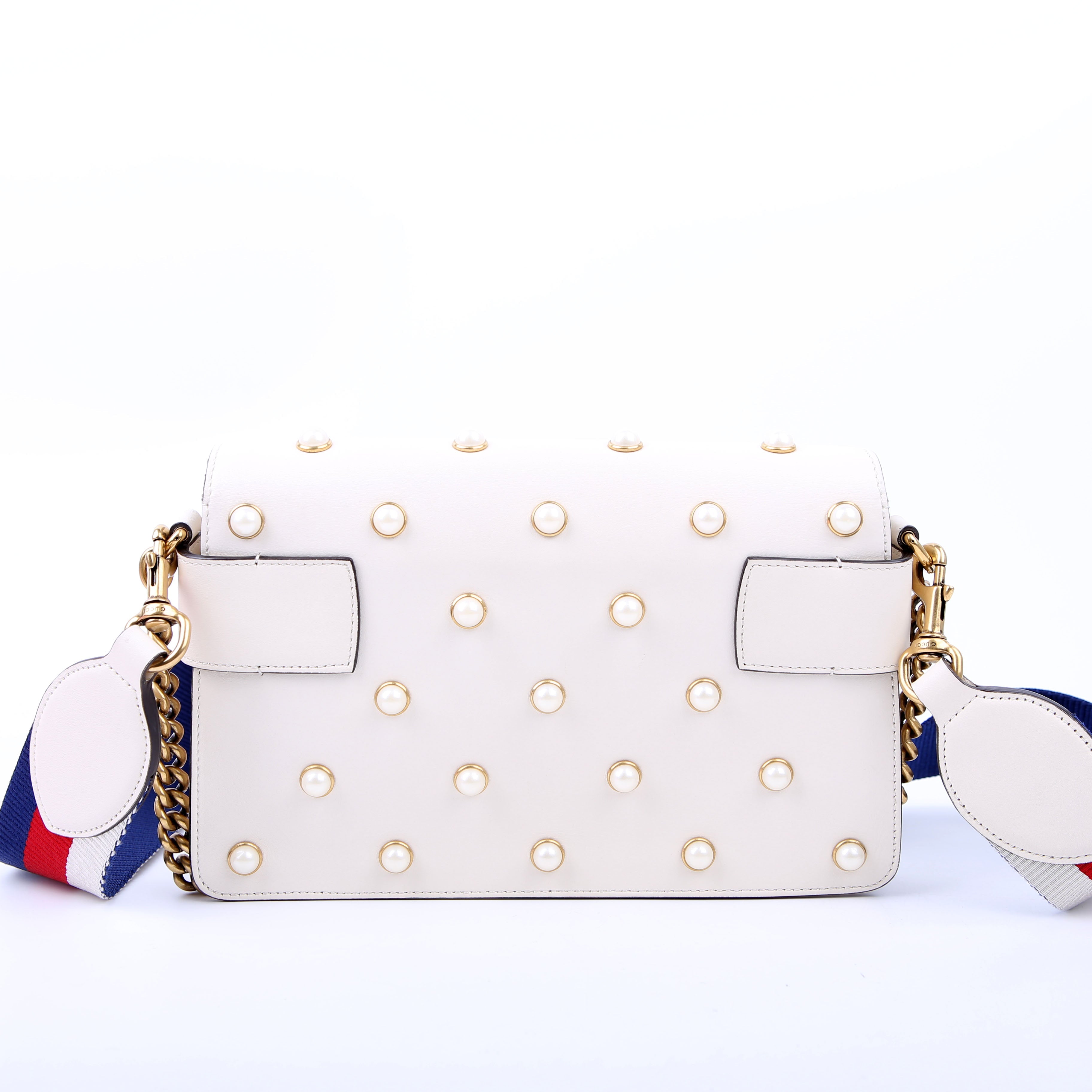 Gucci 453778 Broadway 2way Queen Margaret White