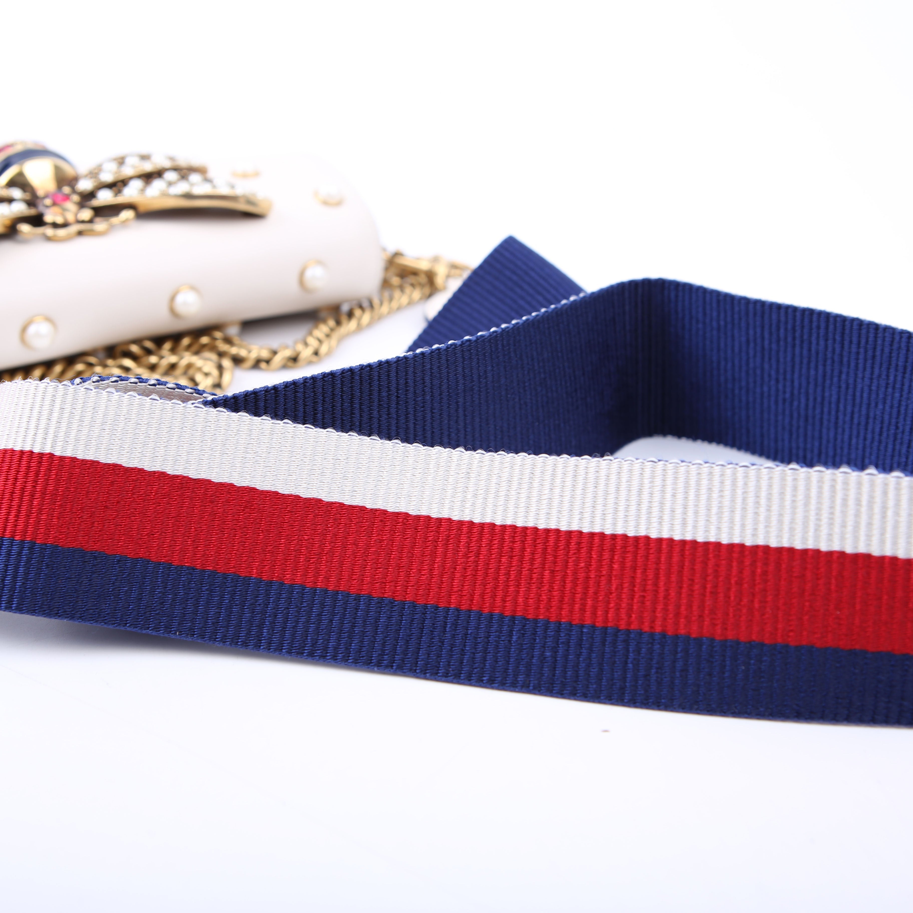Gucci 453778 Broadway 2way Queen Margaret White