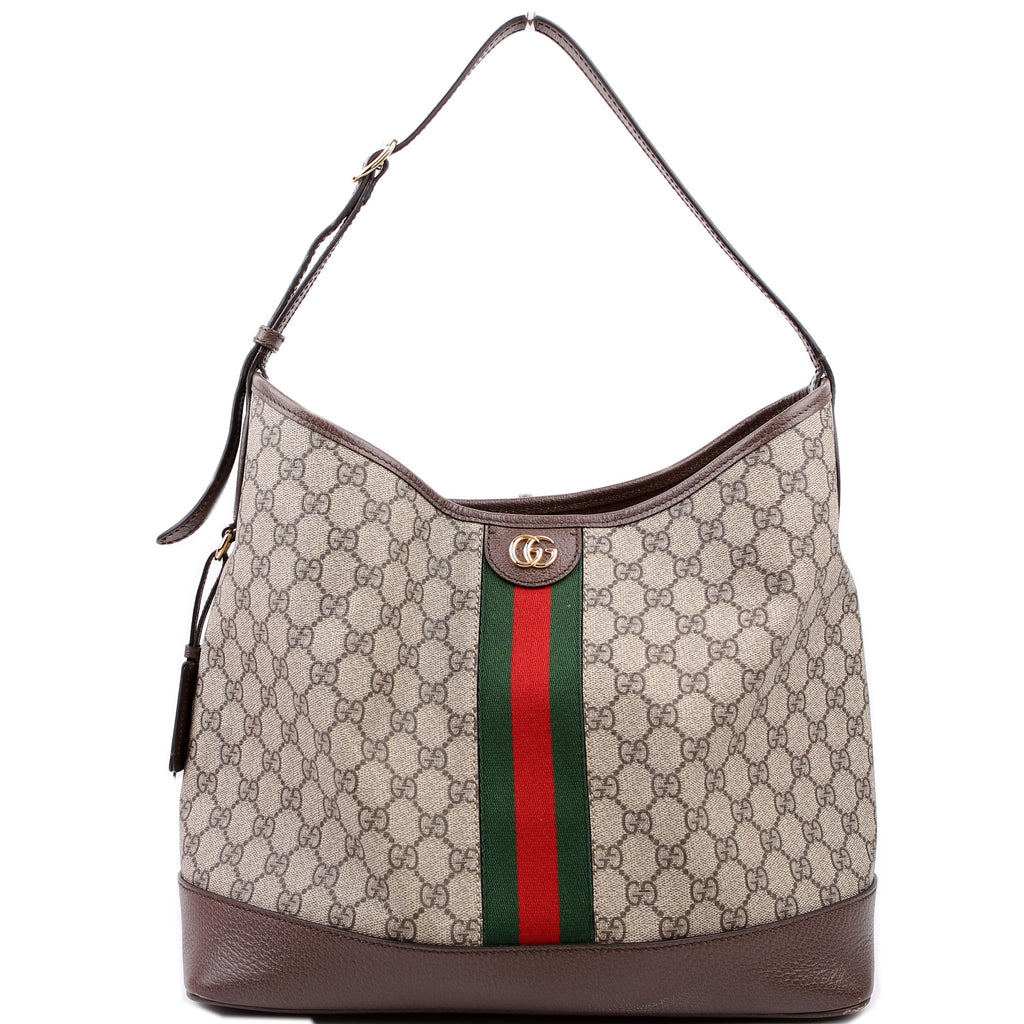 Gucci 781392 GG Supreme Ophidia Shoulder Large Brown