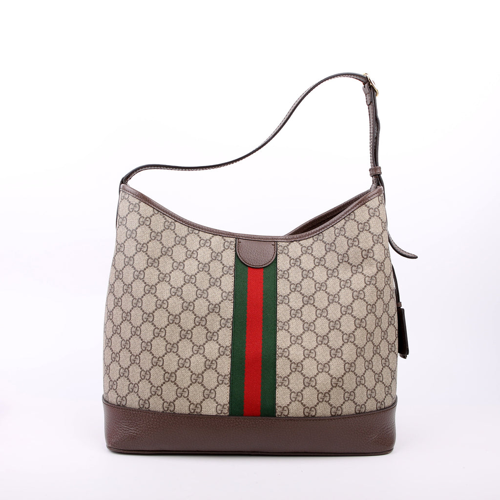 Gucci 781392 GG Supreme Ophidia Shoulder Large Brown
