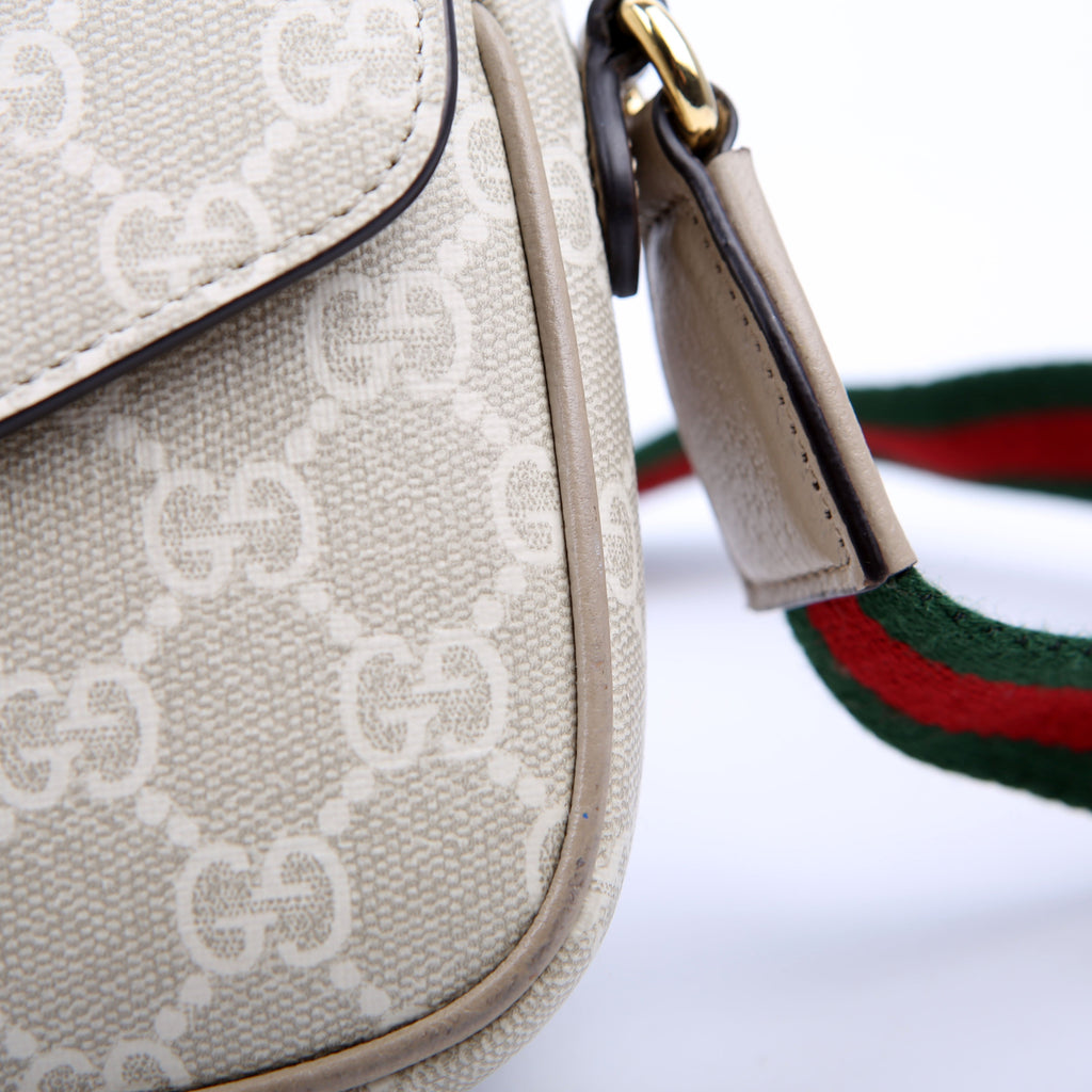 764961 GG Supreme Ophidia Mini Bag White