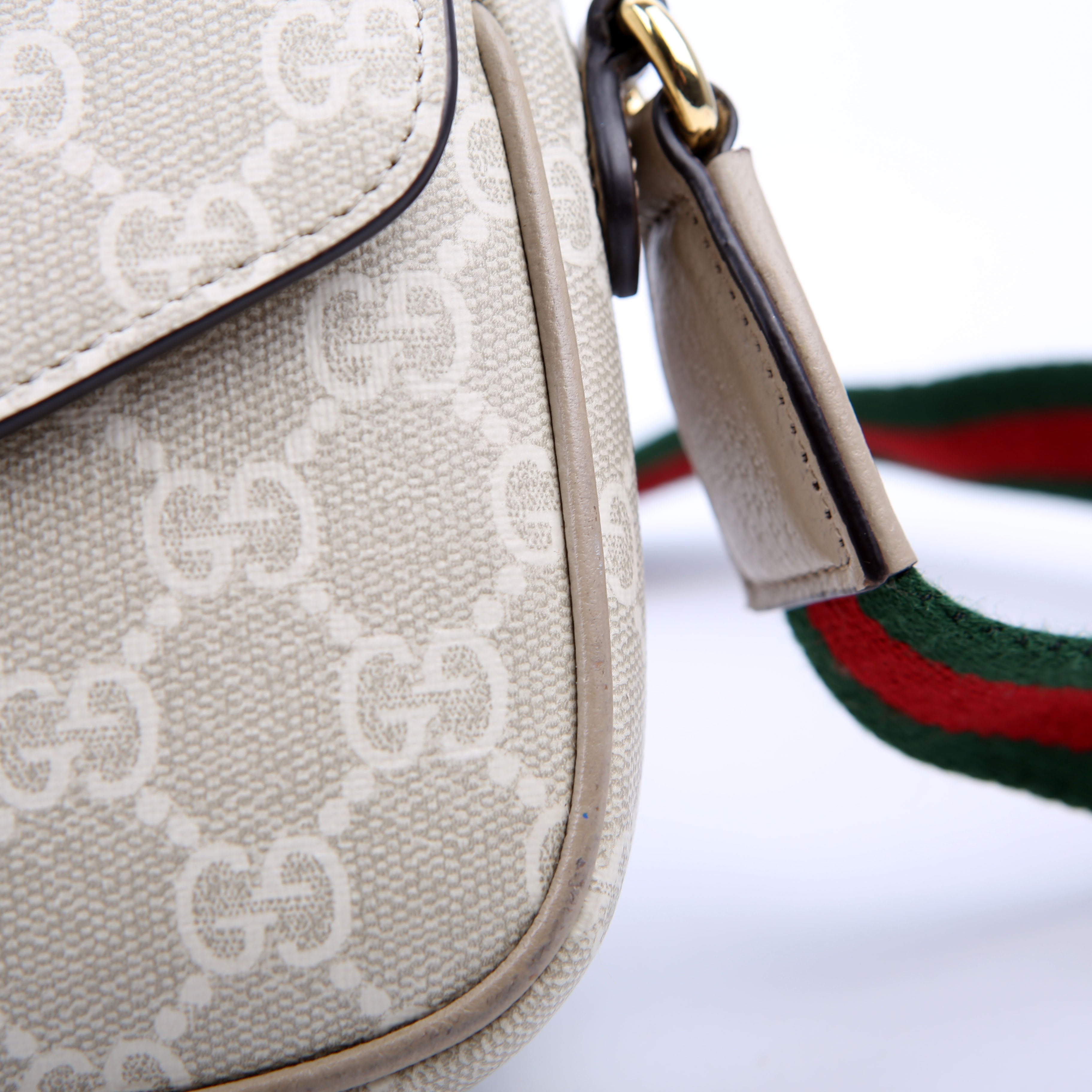 764961 GG Supreme Ophidia Mini Bag White