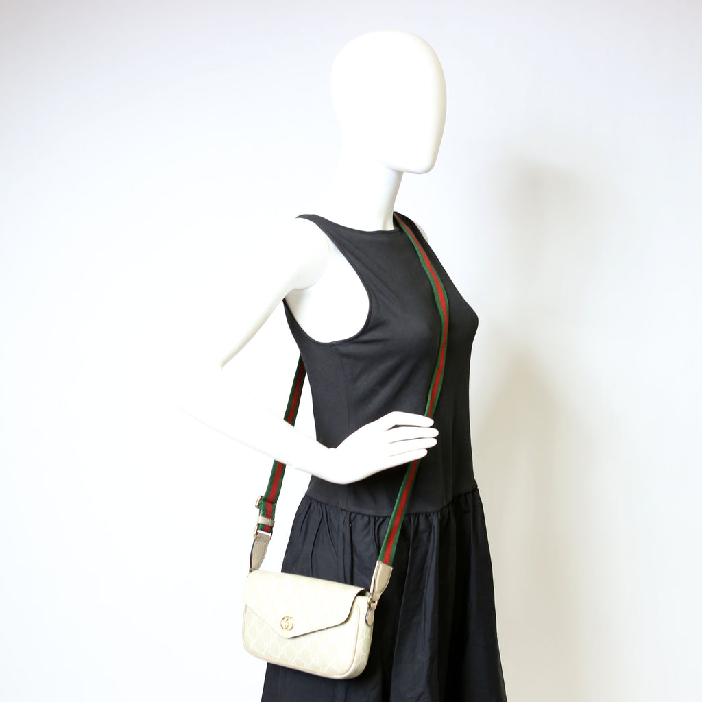764961 GG Supreme Ophidia Mini Bag White