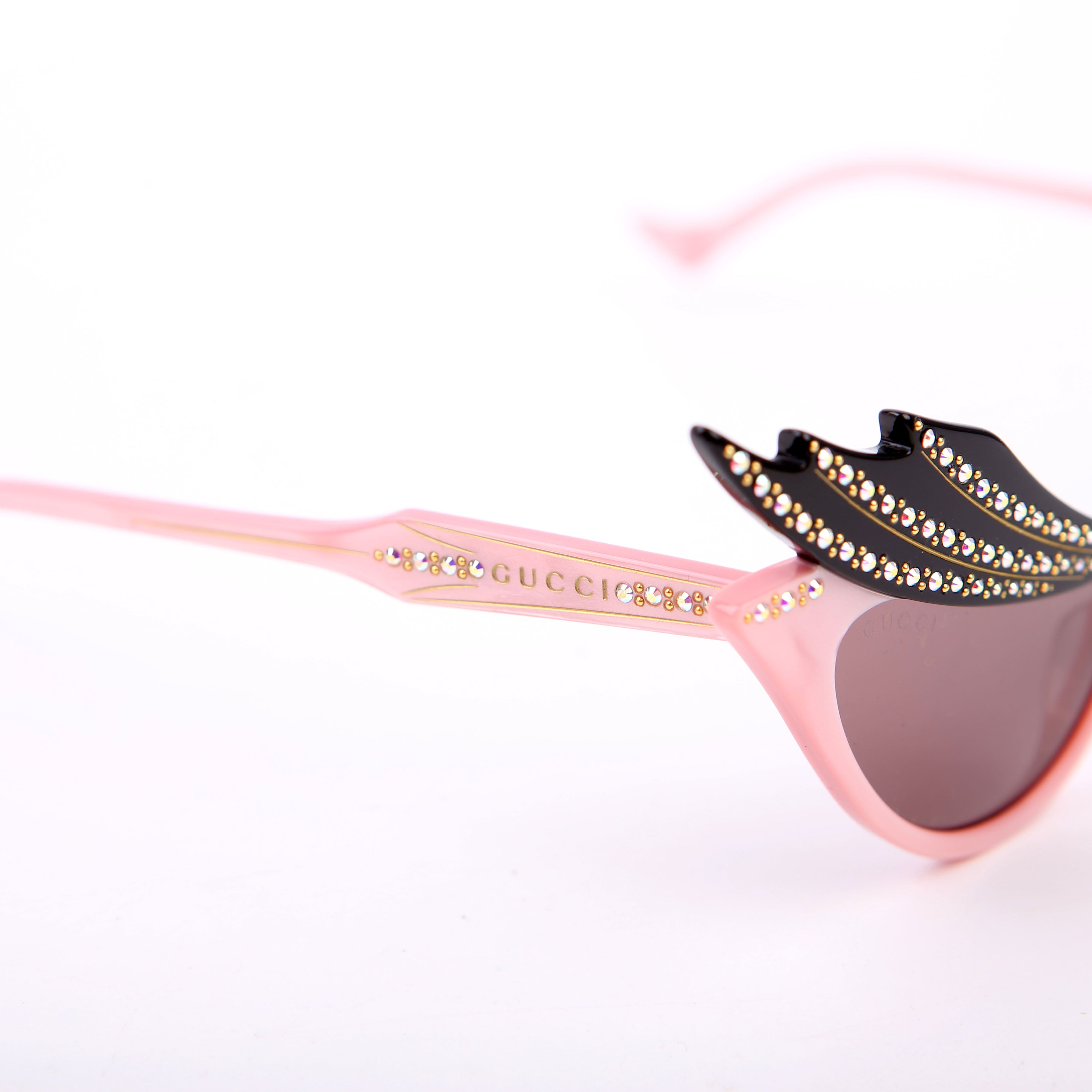 Gucci GG1094S Hollywood Forever Cat Eye Sunglasses Pink