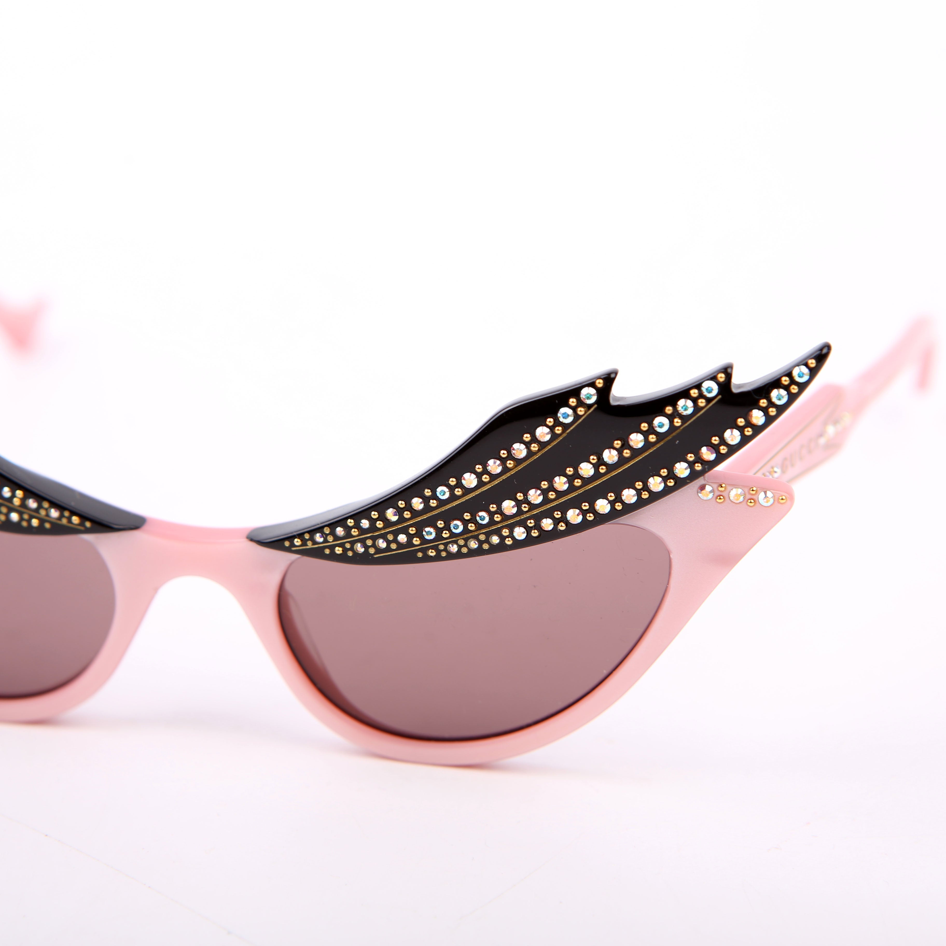 Gucci GG1094S Hollywood Forever Cat Eye Sunglasses Pink
