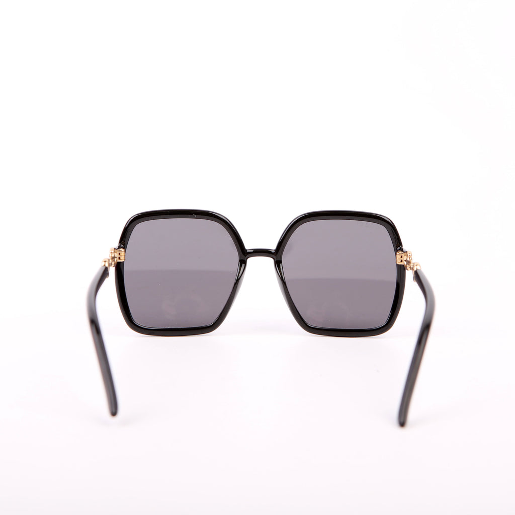 GG0890SA Oversized Square Horsebit Sunglasses Black