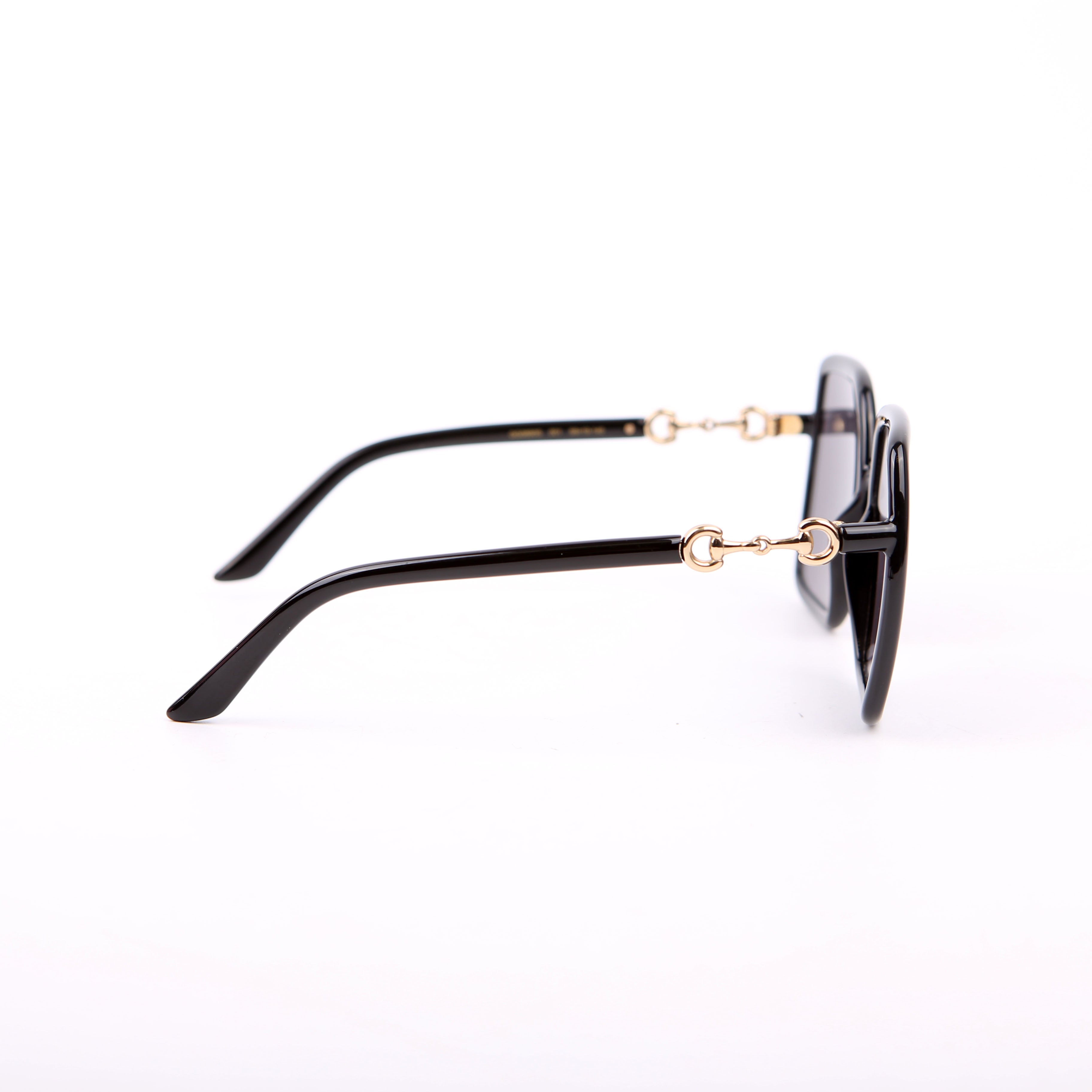 GG0890SA Oversized Square Horsebit Sunglasses Black