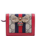 Gucci 476072 Queen Margaret Card Case Red