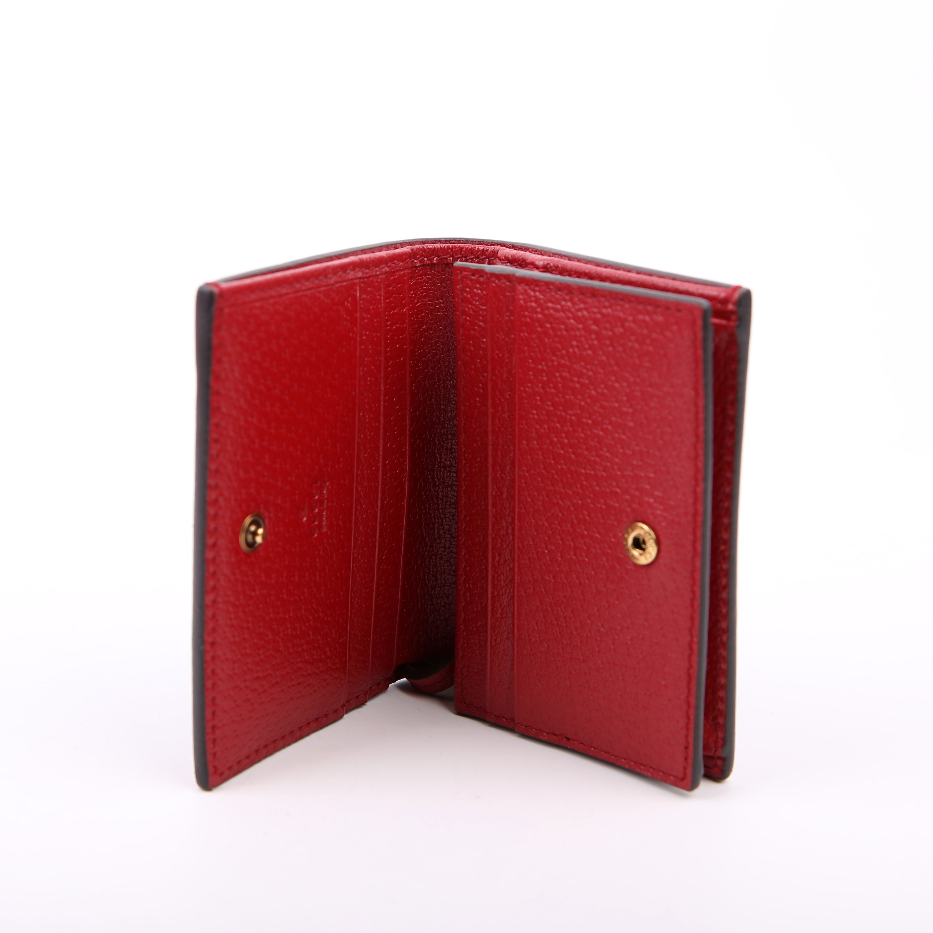 Gucci 476072 Queen Margaret Card Case Red