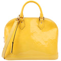 Alma PM with Strap Vernis Yellow