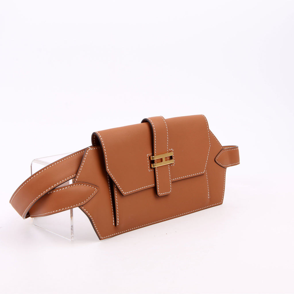 Hermes Elan Pocket Belt Bag Swift Brown