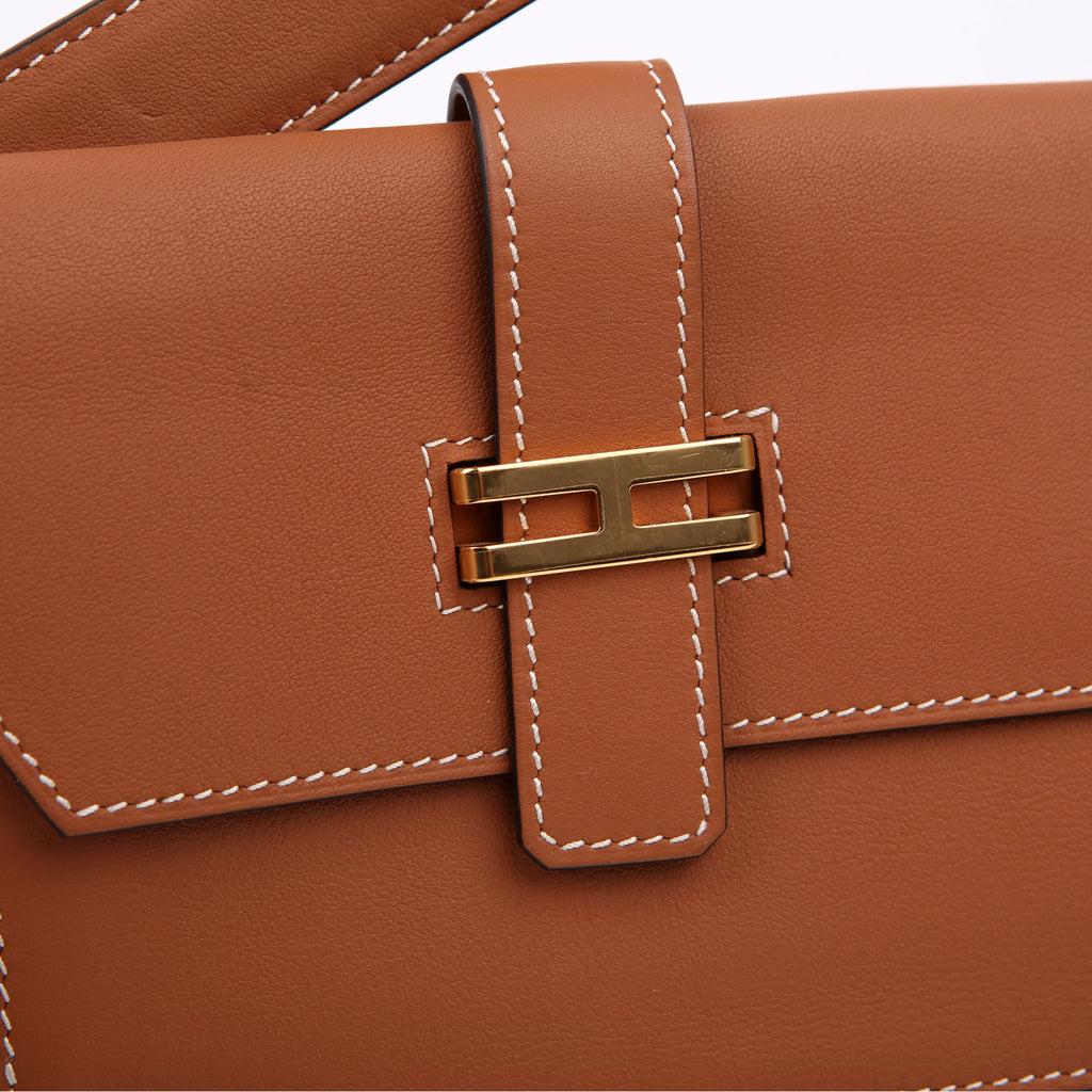 Hermes Elan Pocket Belt Bag Swift Brown