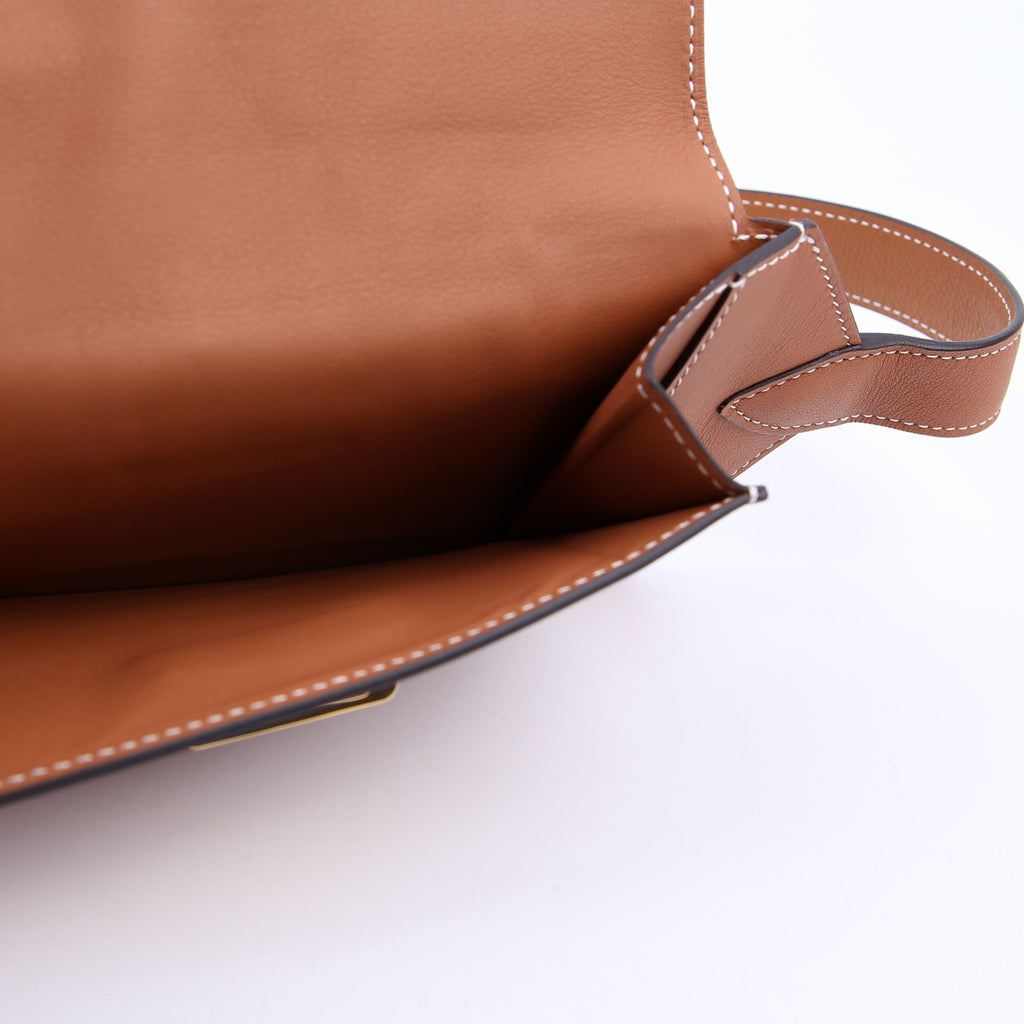 Hermes Elan Pocket Belt Bag Swift Brown