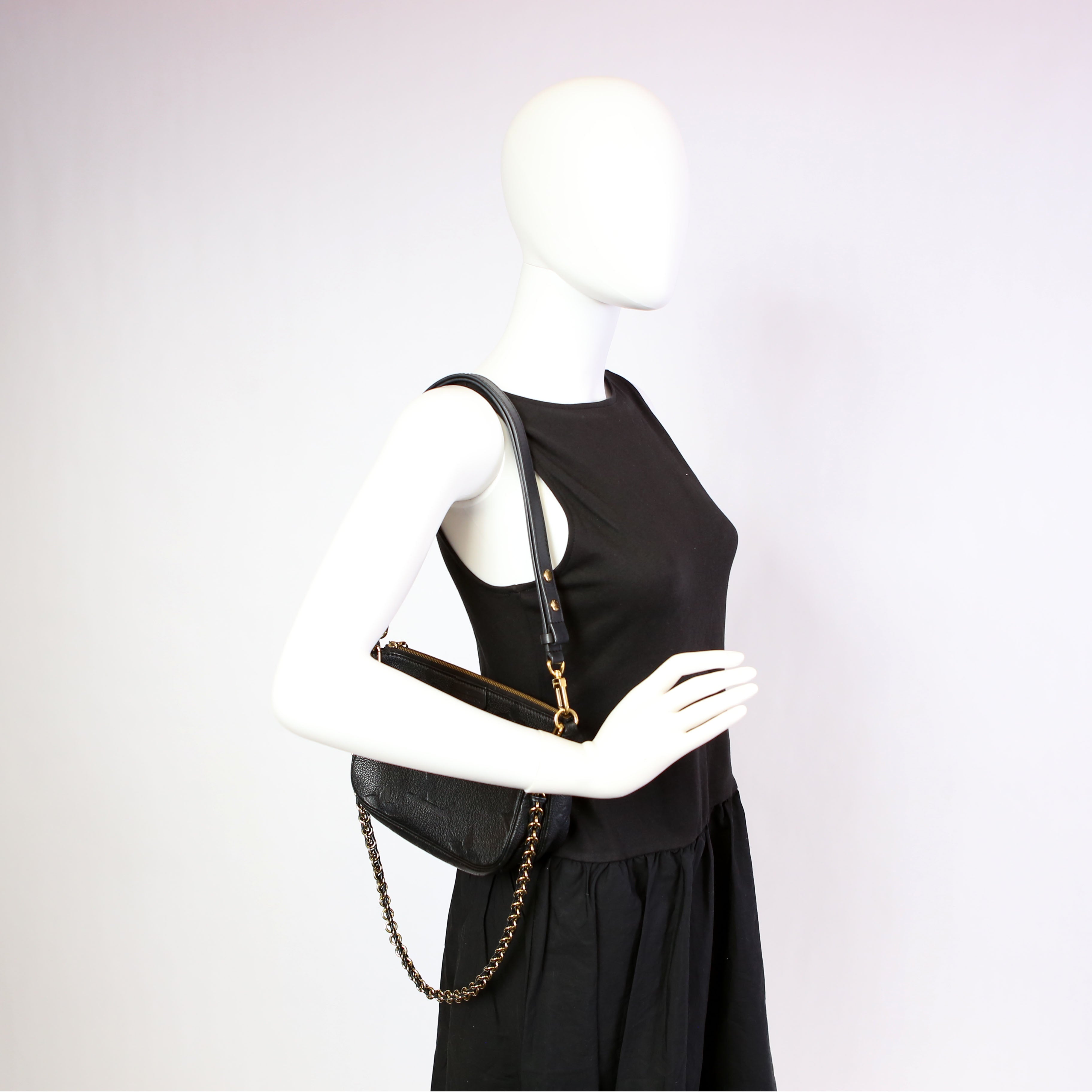 Multi Pochette Empreinte Black