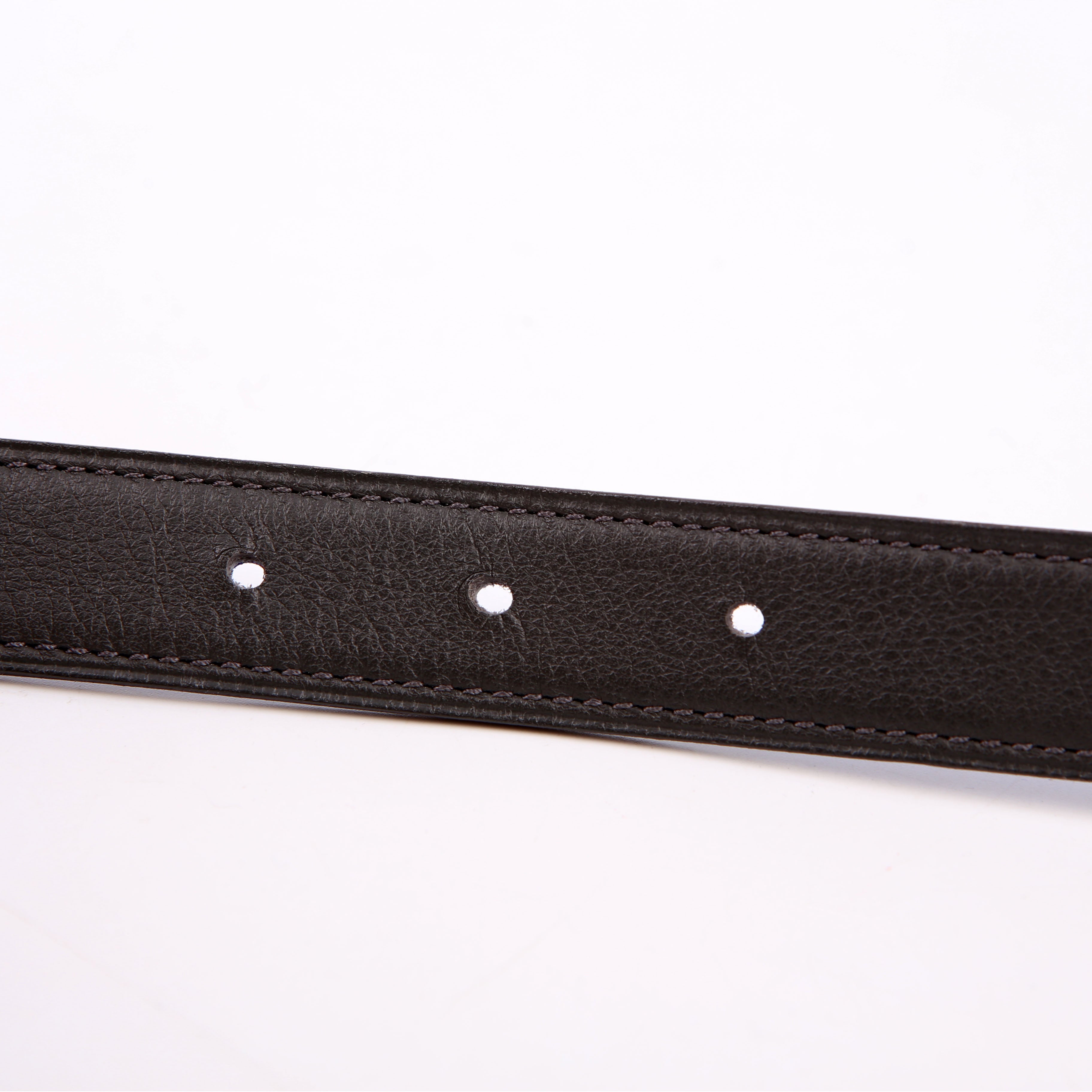 Constance H Reversible Belt Size 85 Gray/Blue