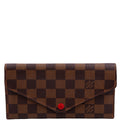 Josephine Wallet Damier Ebene Red