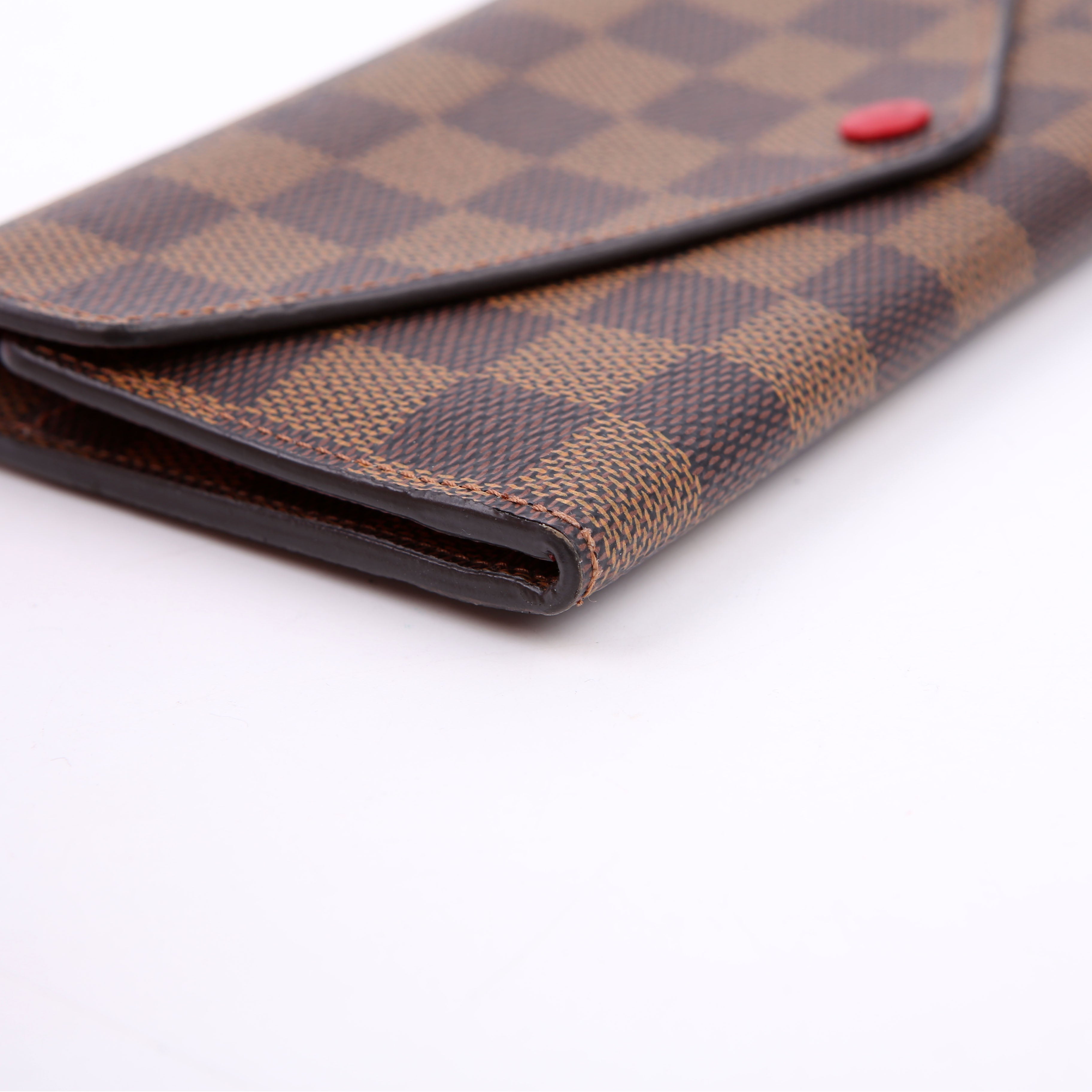 Josephine Wallet Damier Ebene Red