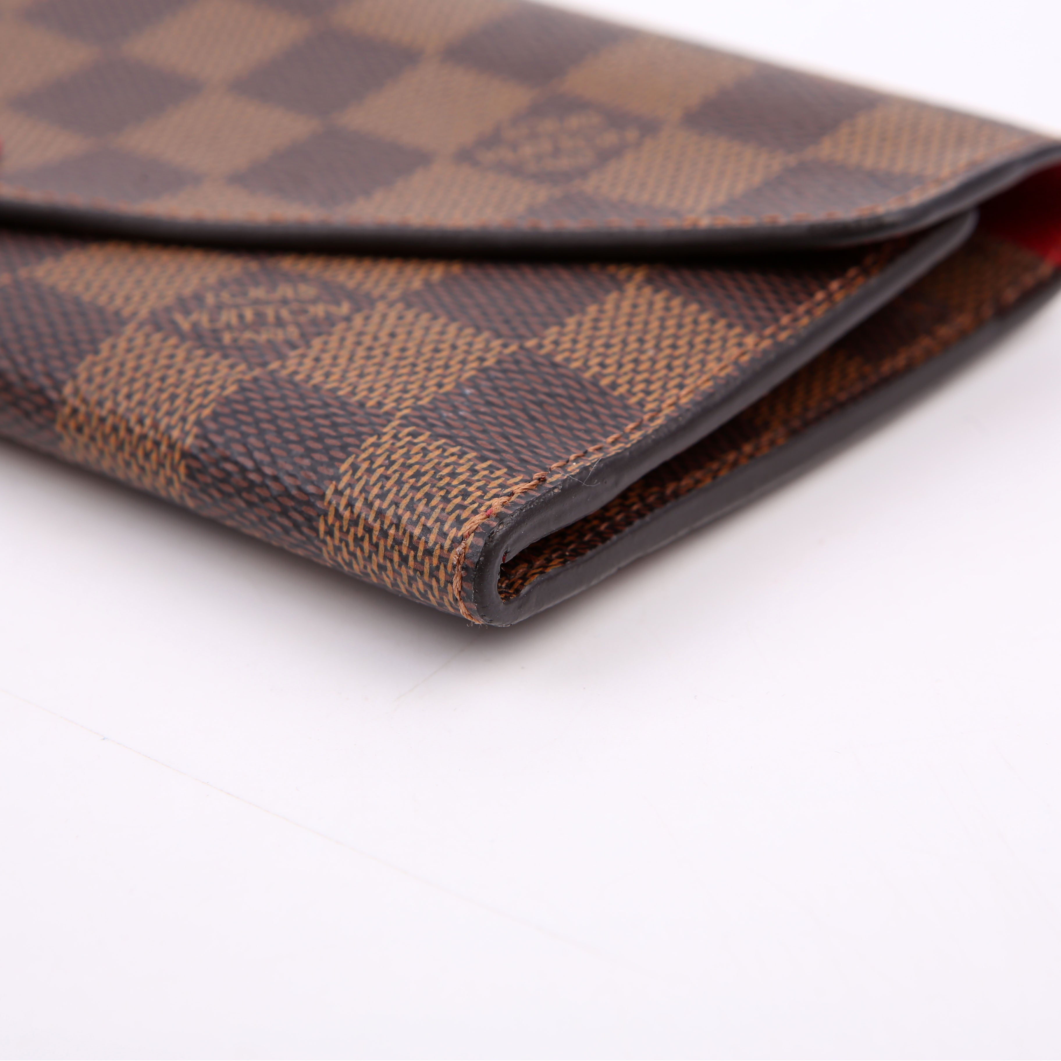 Josephine Wallet Damier Ebene Red