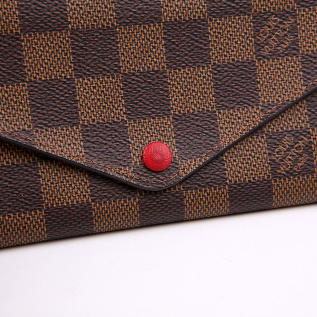 Josephine Wallet Damier Ebene Red