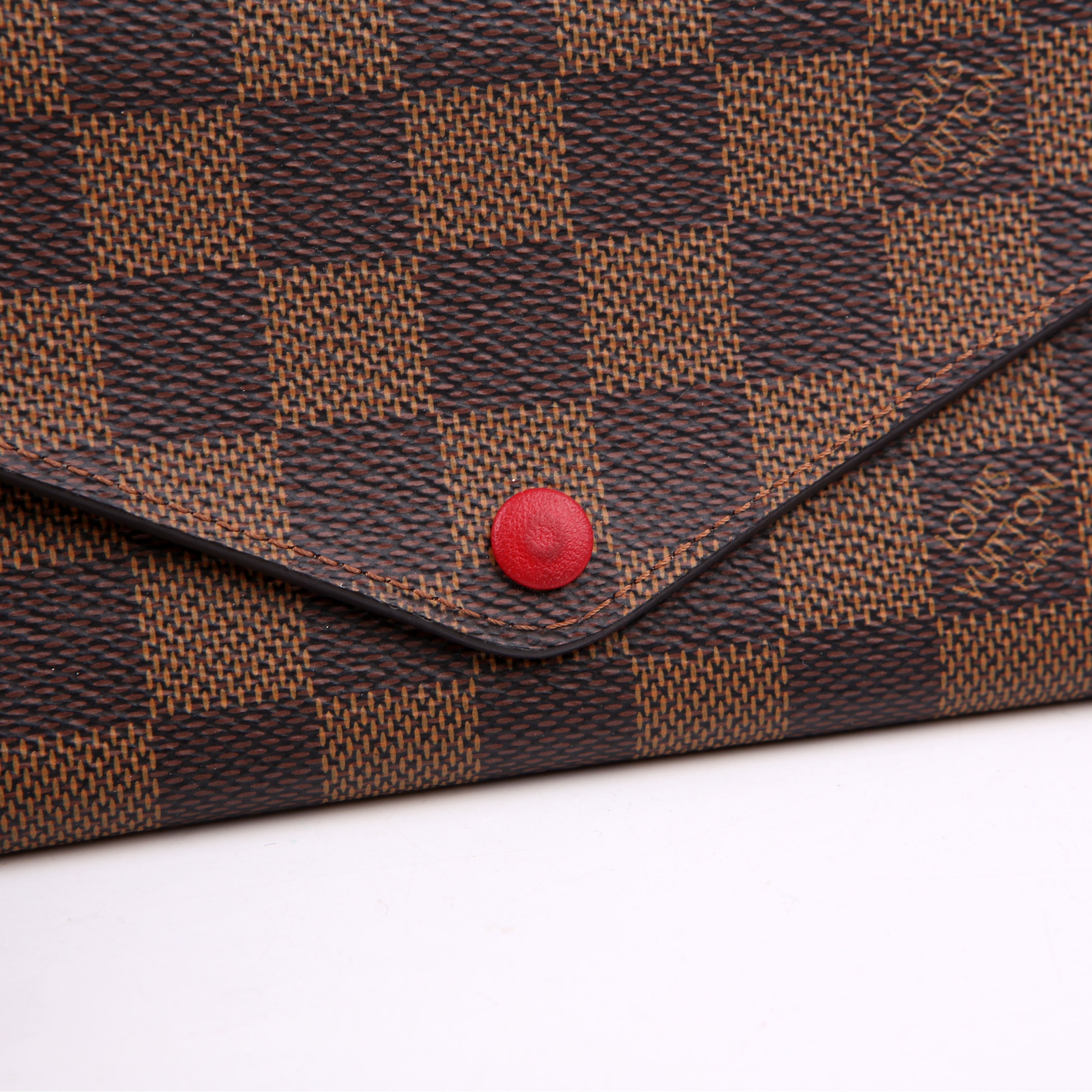 Josephine Wallet Damier Ebene Red