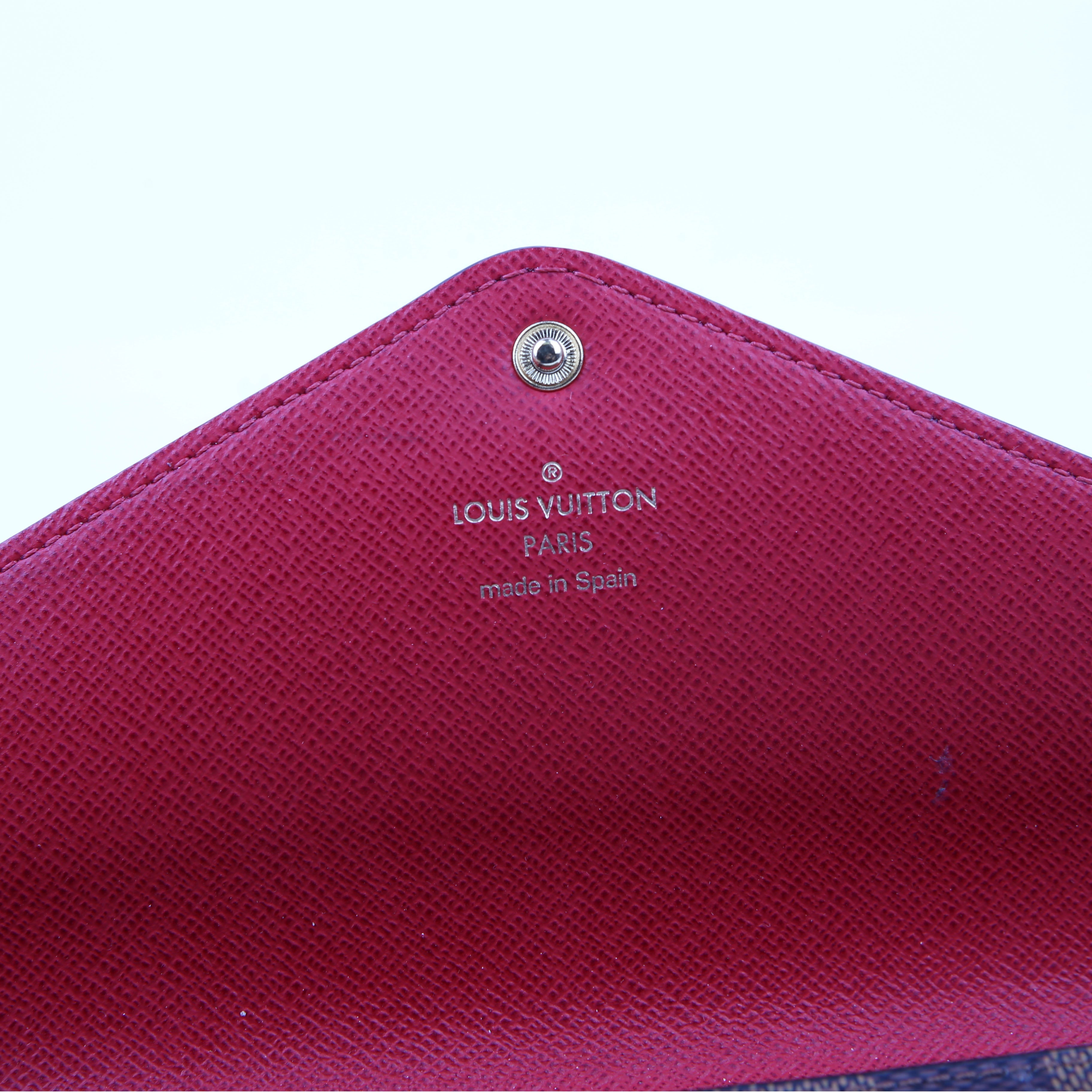 Josephine Wallet Damier Ebene Red