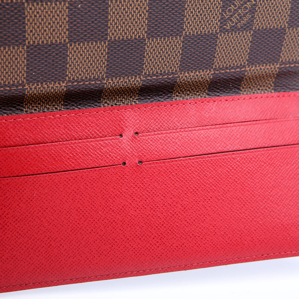 Josephine Wallet Damier Ebene Red