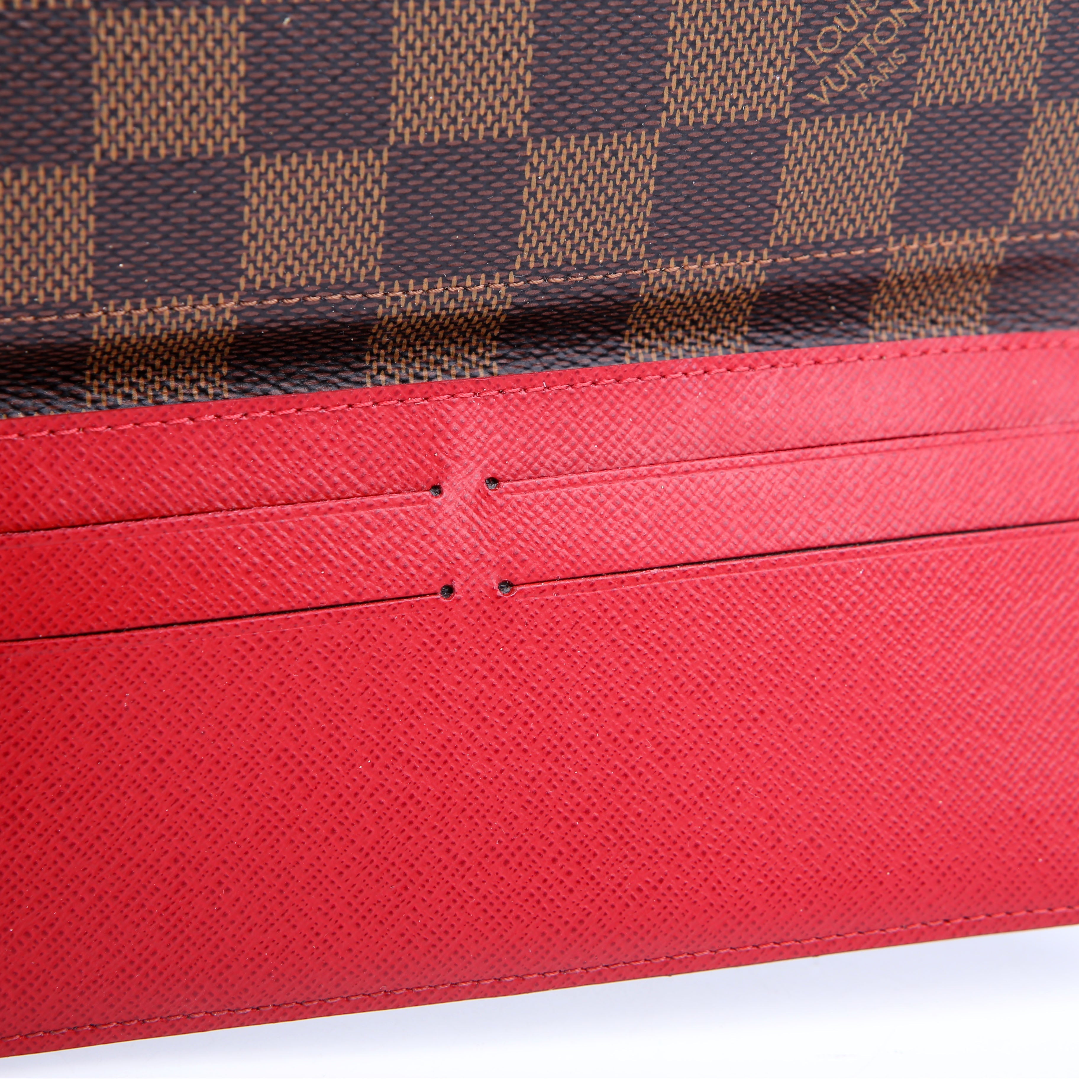 Josephine Wallet Damier Ebene Red