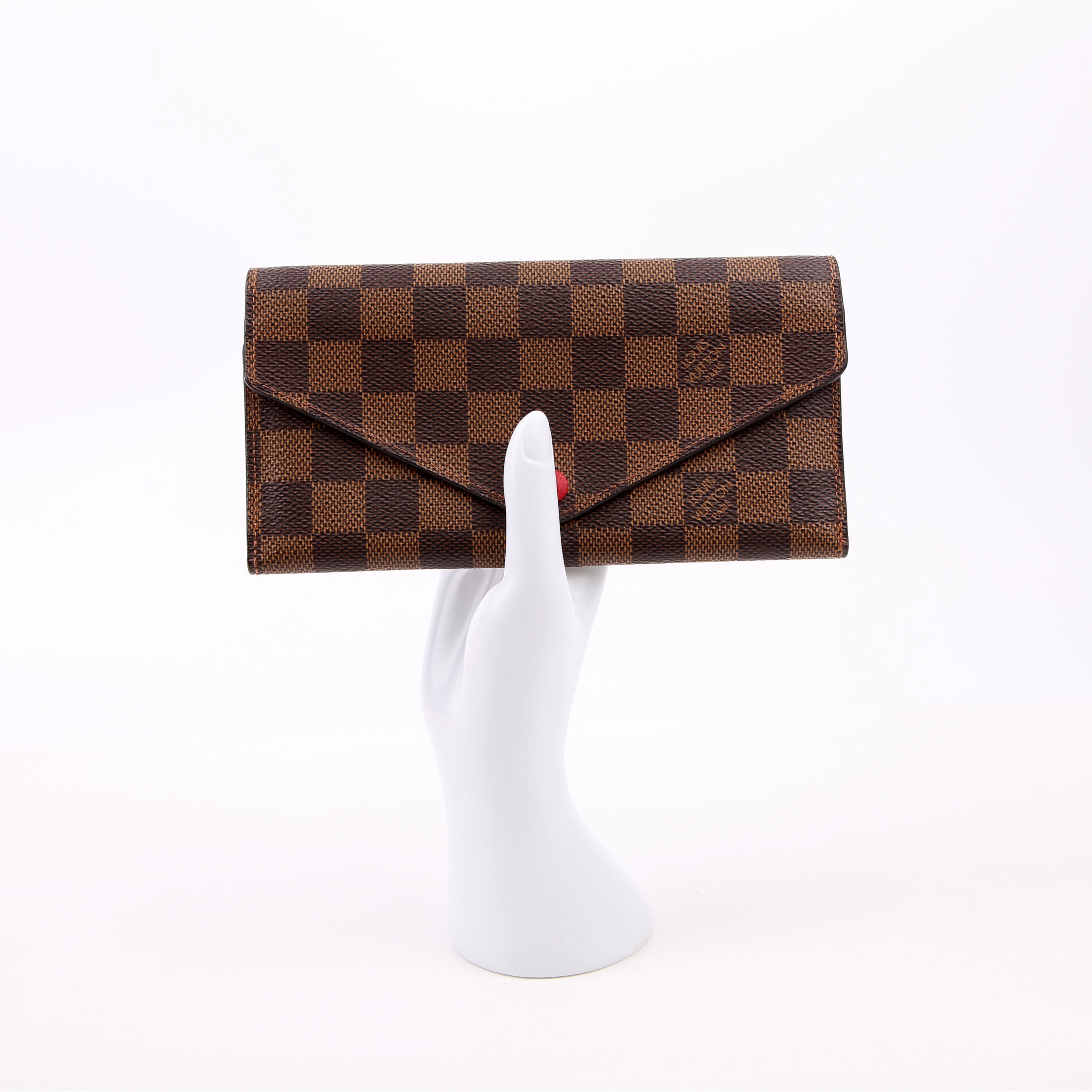 Josephine Wallet Damier Ebene Red