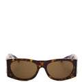 GV400281 4G 56MM Rectangle Sunglasses Brown